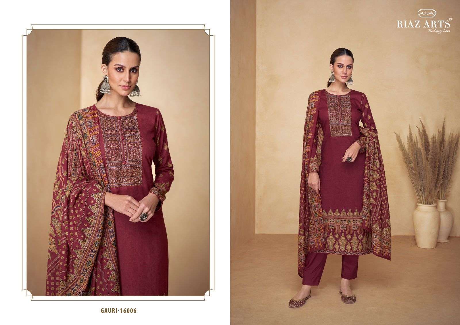 Riaz Arts Gauri Karachi Lawn  Unstitched dress materials wholesale in Bangalore