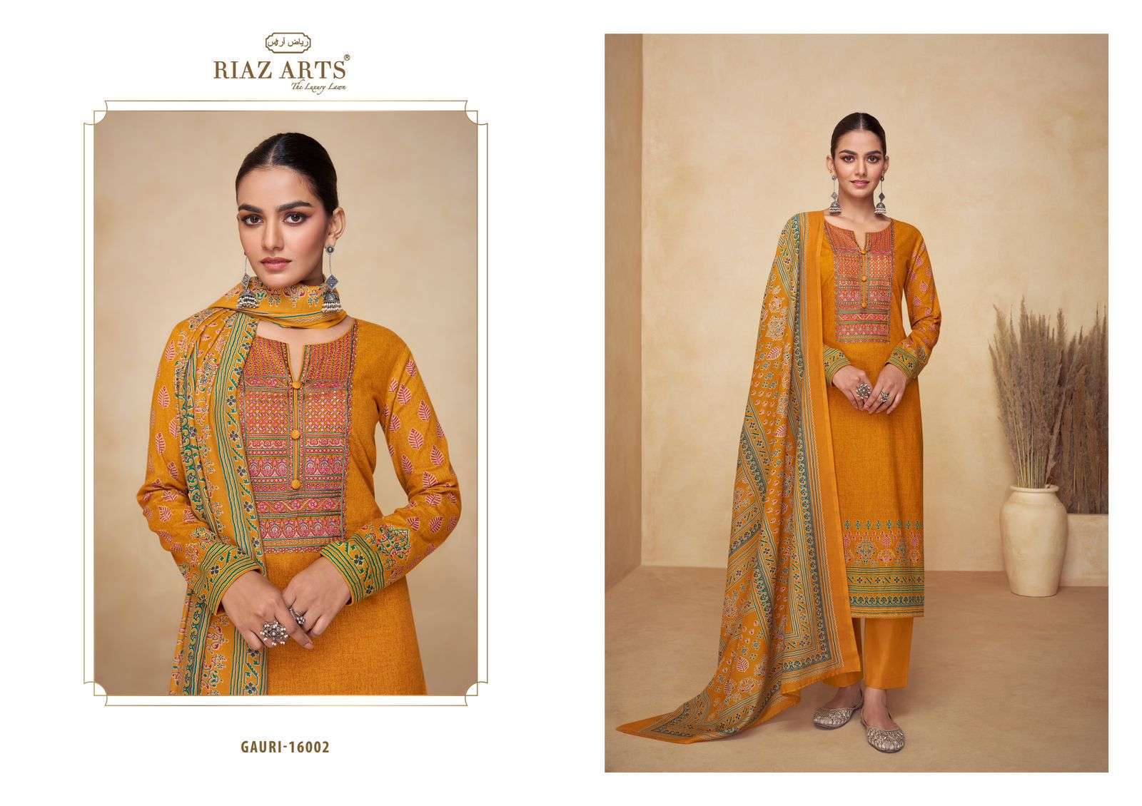 Riaz Arts Gauri Karachi Lawn  Unstitched dress materials wholesale in Bangalore
