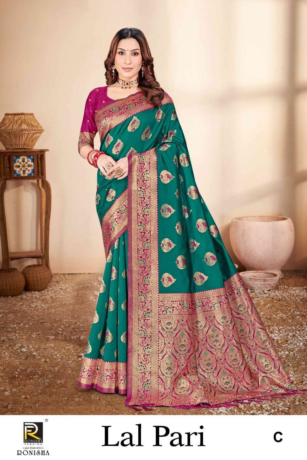 Ronisha Lalpari Banarasi Silk Saree wholesale dealers in Ahmedabad