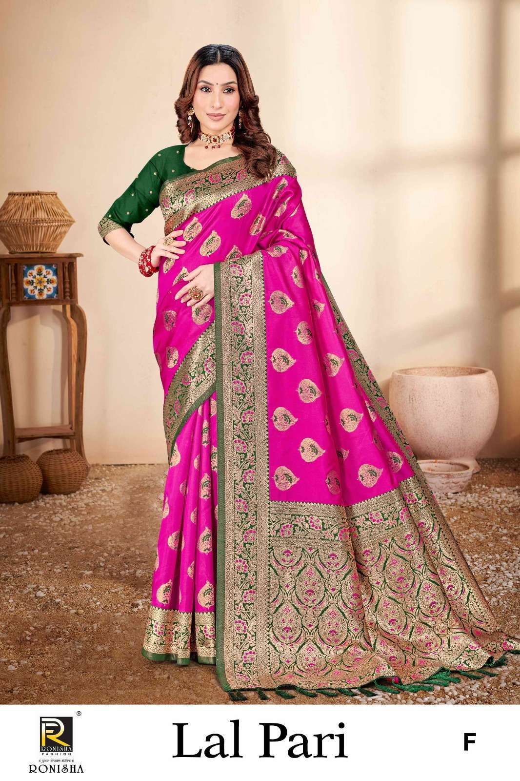 Ronisha Lalpari Banarasi Silk Saree wholesale dealers in Ahmedabad