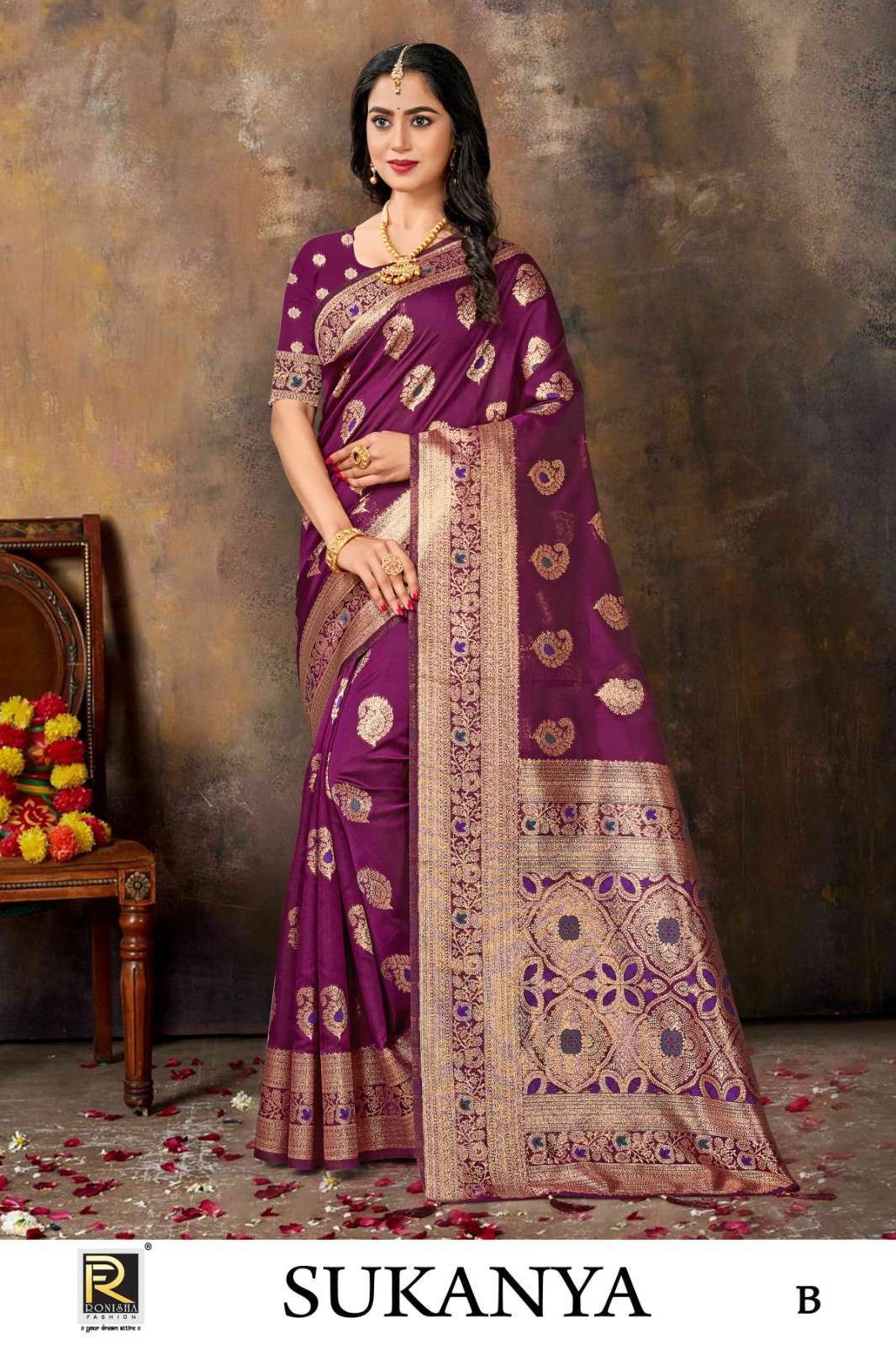 Ronisha Sukanya Banarasi Silk Surat saree wholesalers