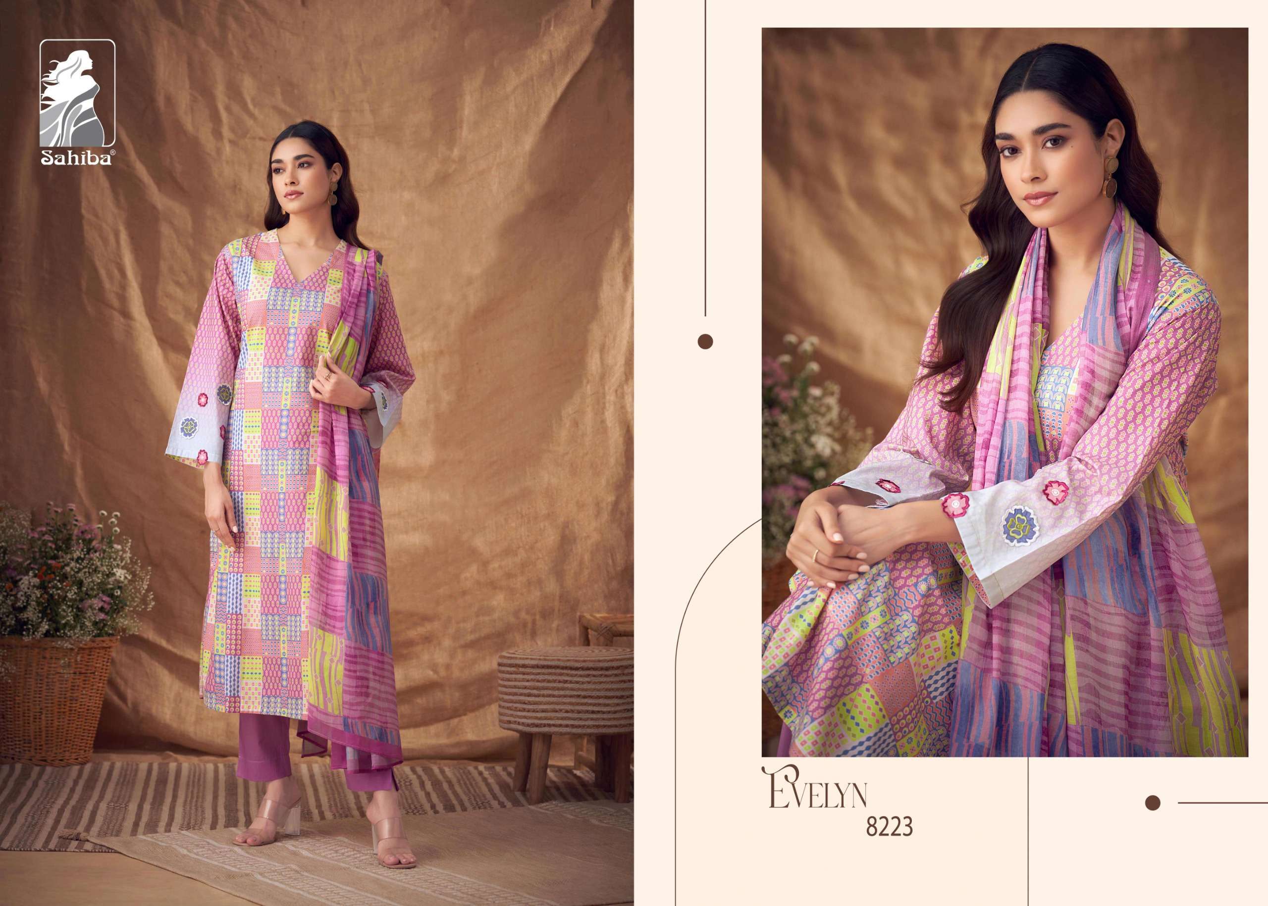 Sahiba EVELYN Pakistani salwar kameez designs