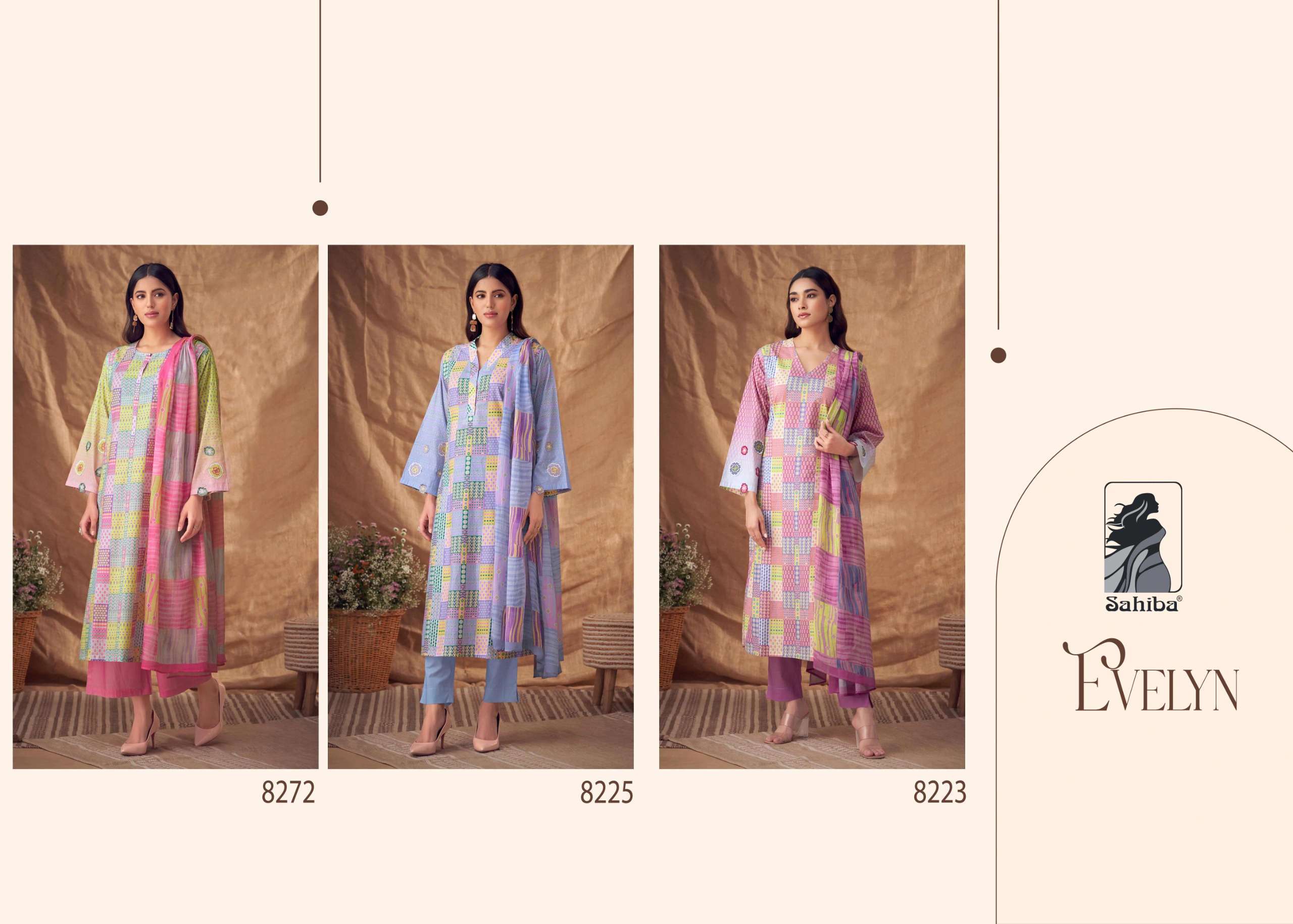 Sahiba EVELYN Pakistani salwar kameez designs