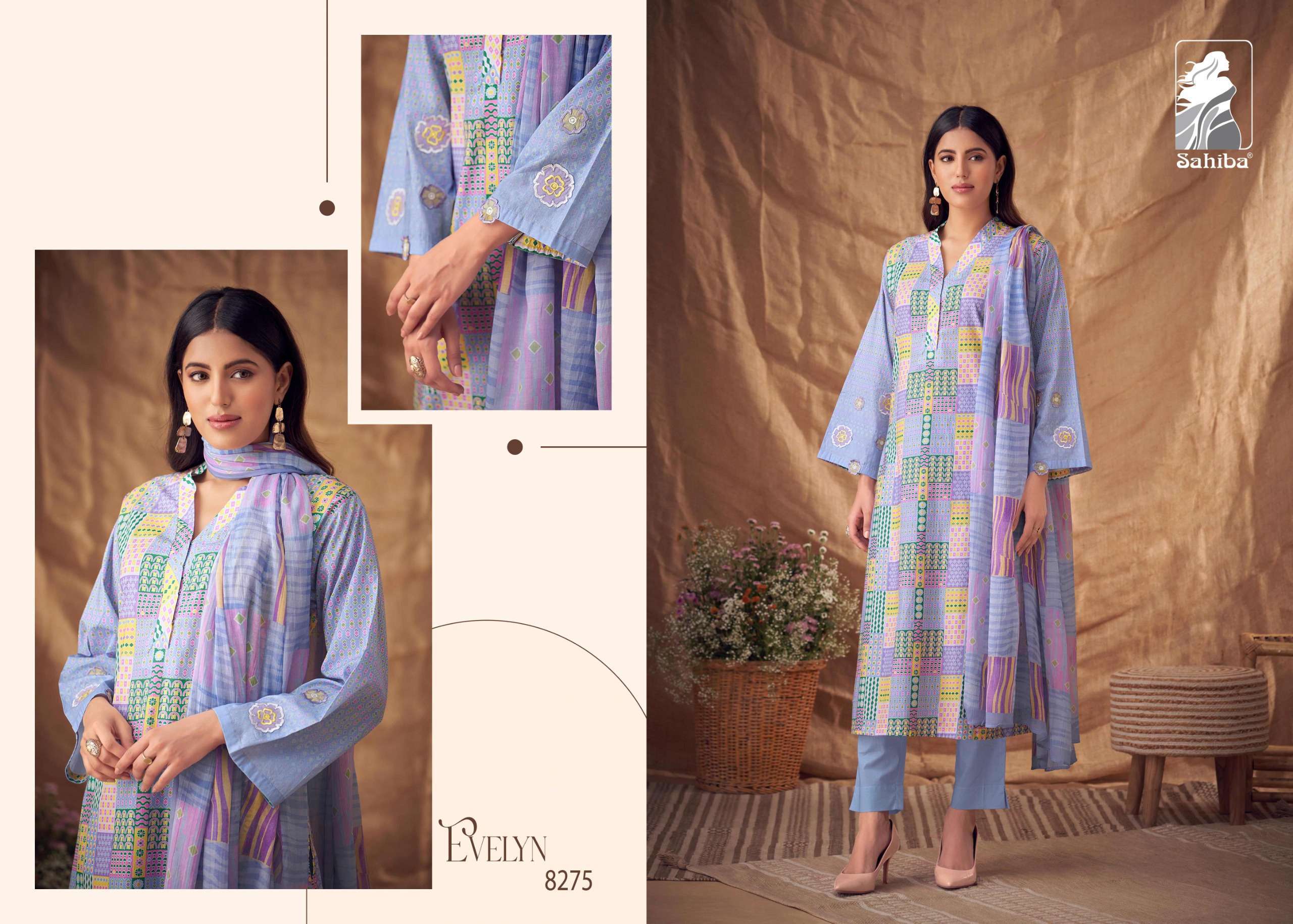 Sahiba EVELYN Pakistani salwar kameez designs