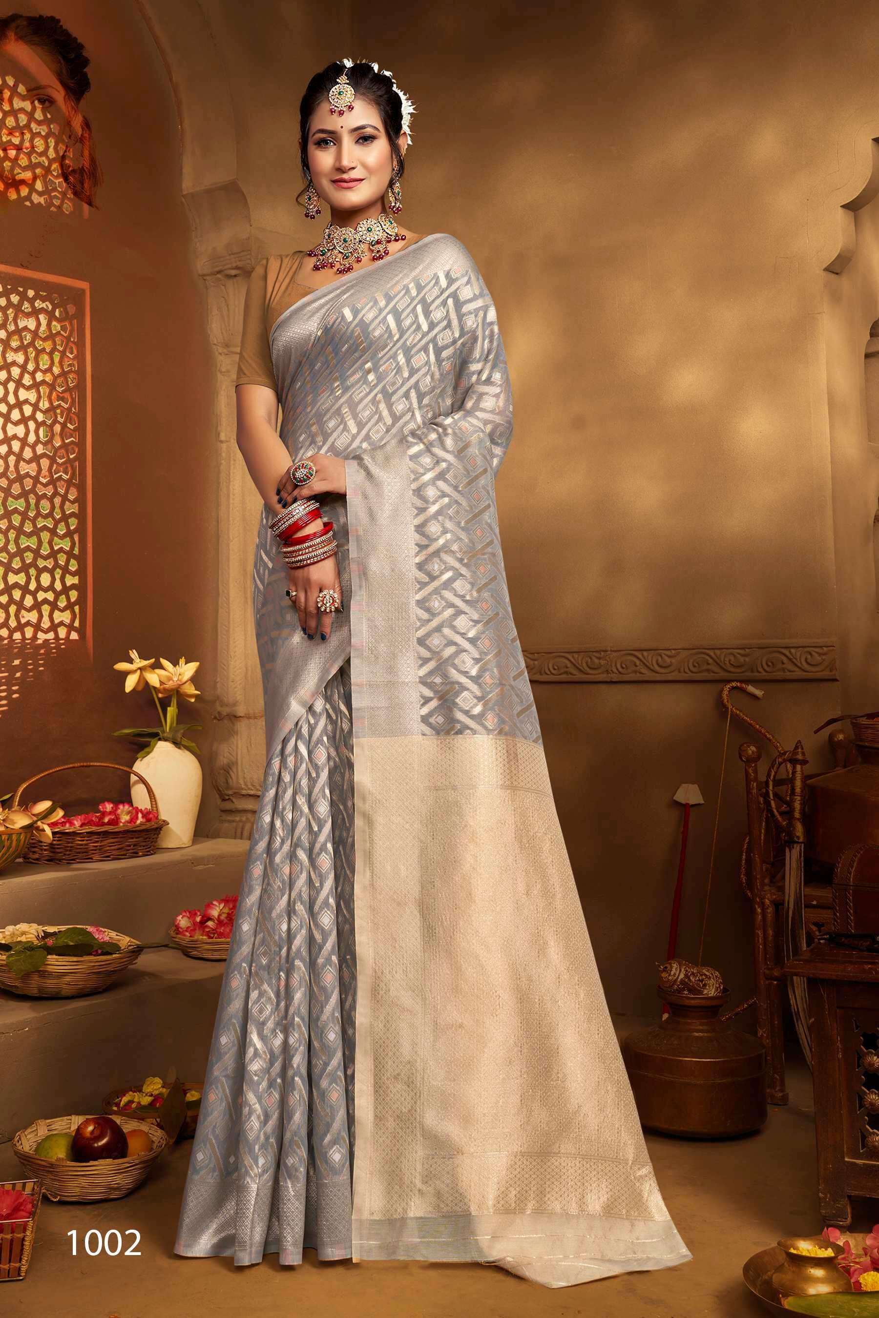 Saroj Divyanka Cotton Vol.2 Soft Cotton Banarasi sarees wholesale