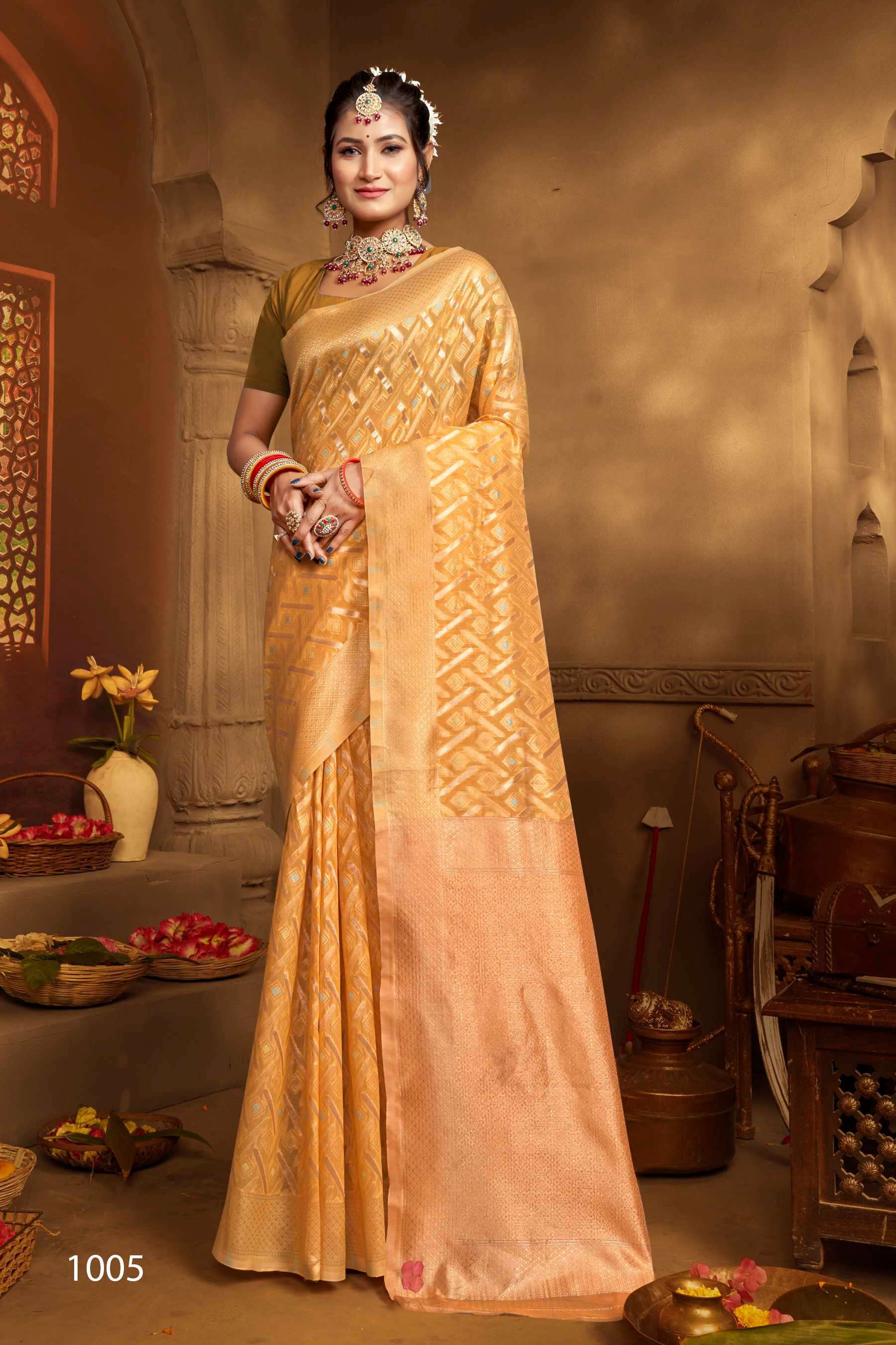 Saroj Divyanka Cotton Vol.2 Soft Cotton Banarasi sarees wholesale