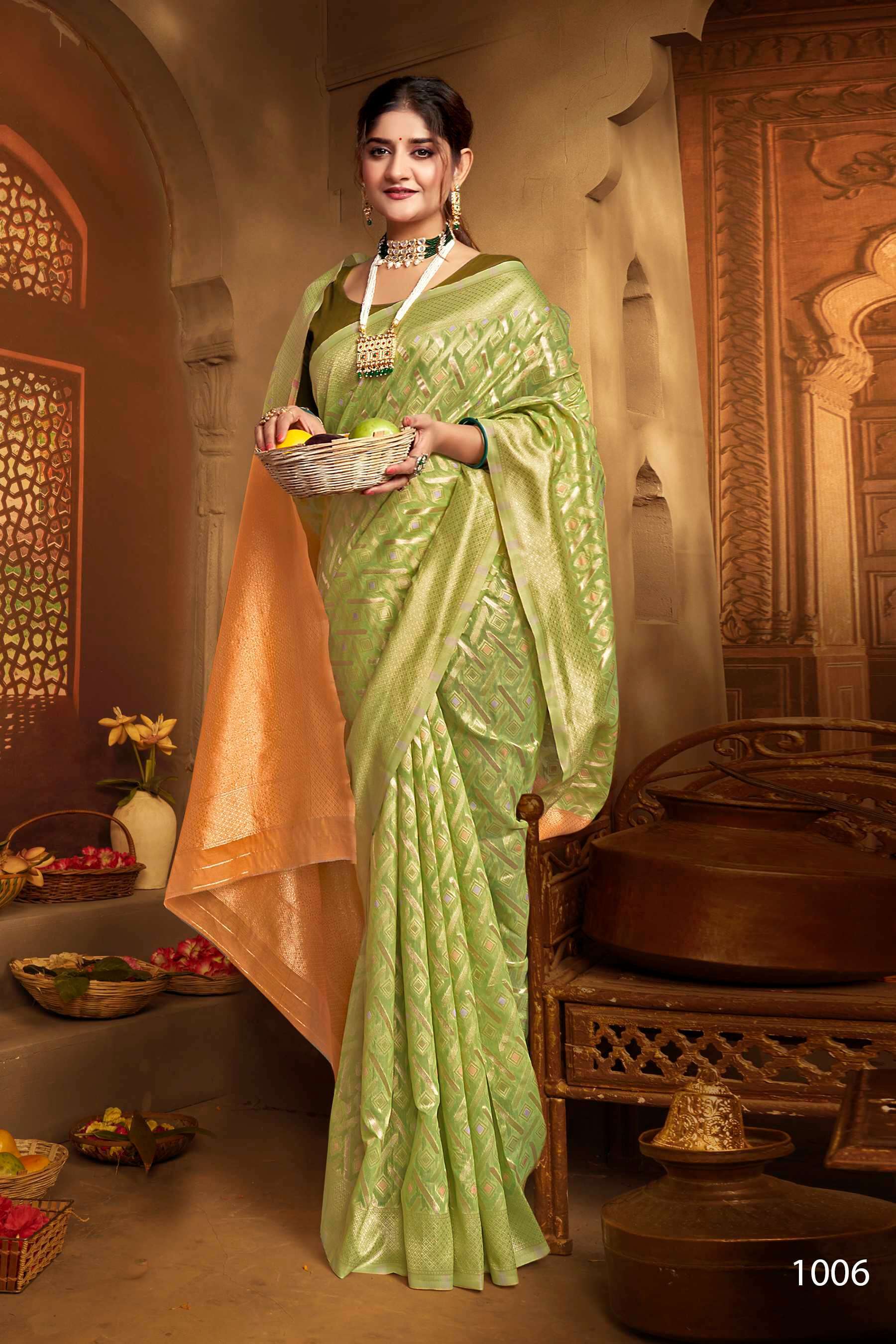 Saroj Divyanka Cotton Vol.2 Soft Cotton Banarasi sarees wholesale