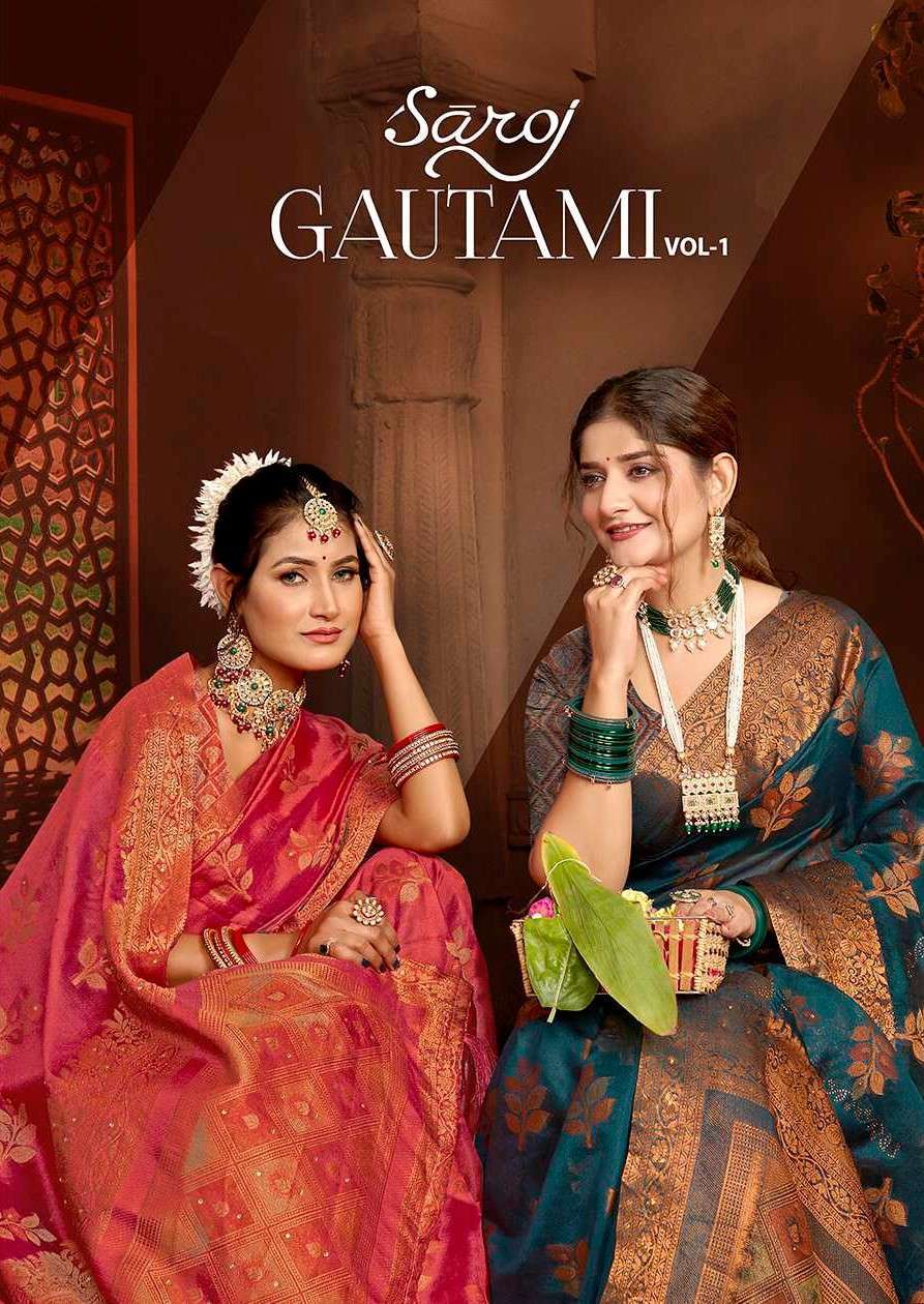 Saroj Gautami Vol.1 Soft Khadi Organza Designer sarees wholesale Bangalore