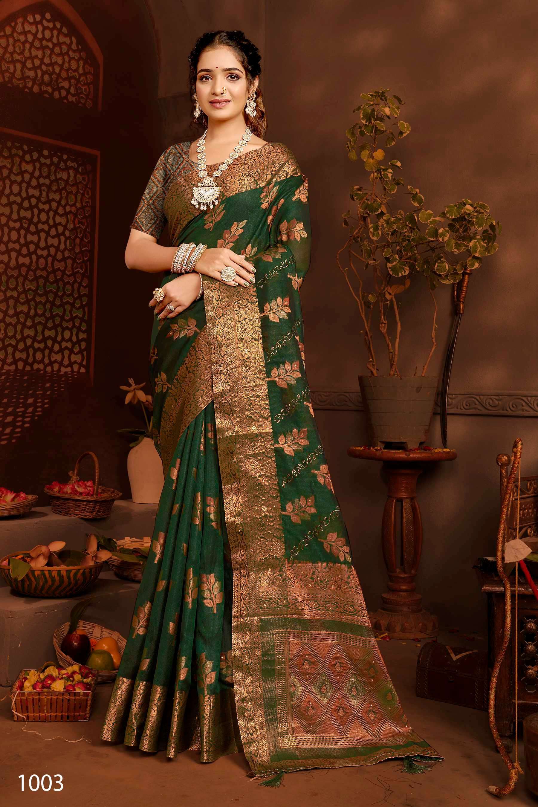 Saroj Gautami Vol.1 Soft Khadi Organza Designer sarees wholesale Bangalore