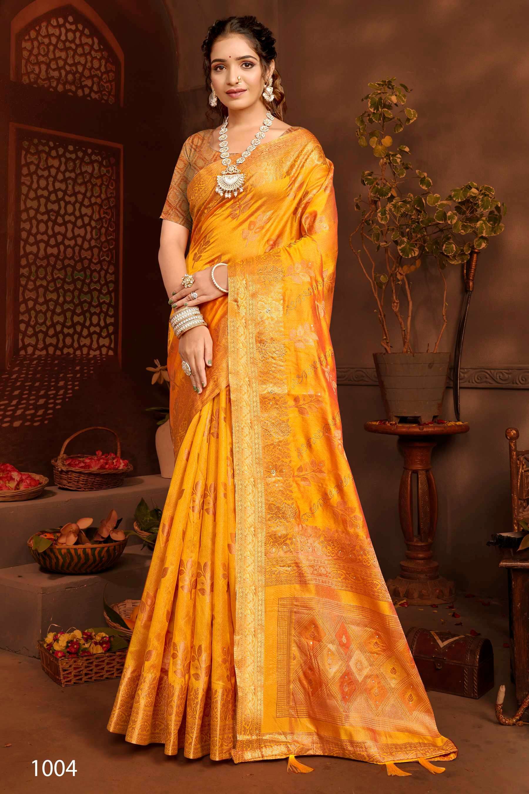 Saroj Gautami Vol.1 Soft Khadi Organza Designer sarees wholesale Bangalore