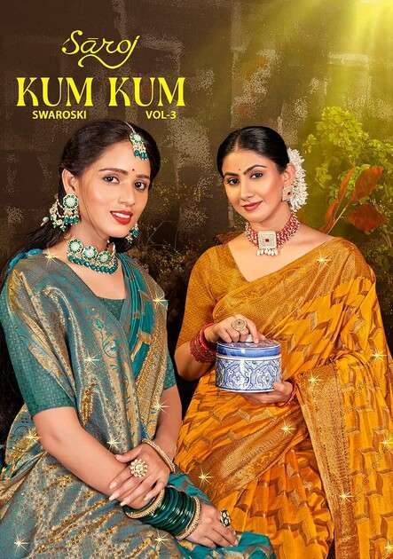 Saroj Kum Kum Vol.3 Dola Silk Saree wholesale in Surat