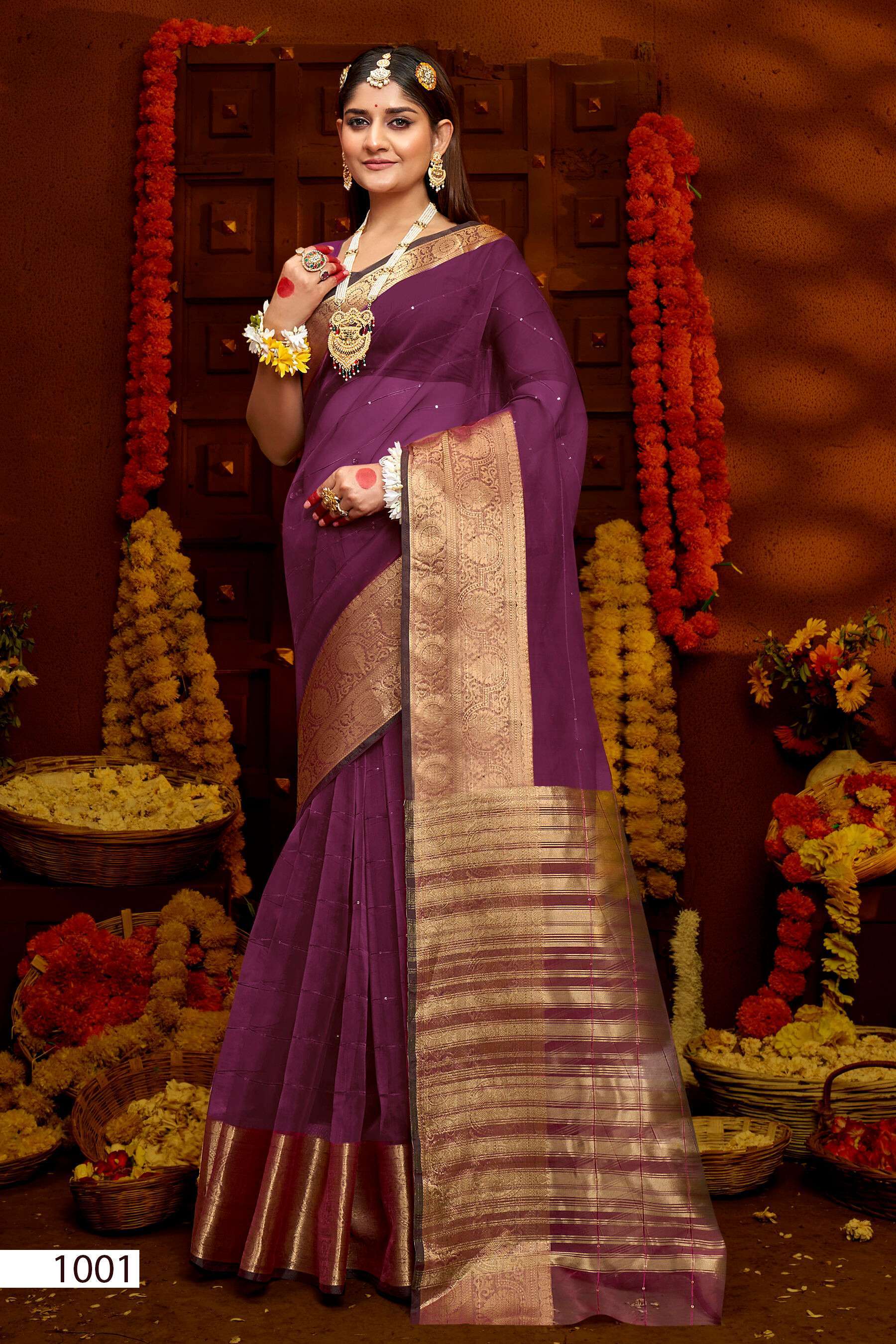 Saroj Niharika Vol - 3 Soft Orgenza Silk Saree manufacturers in Ahmedabad