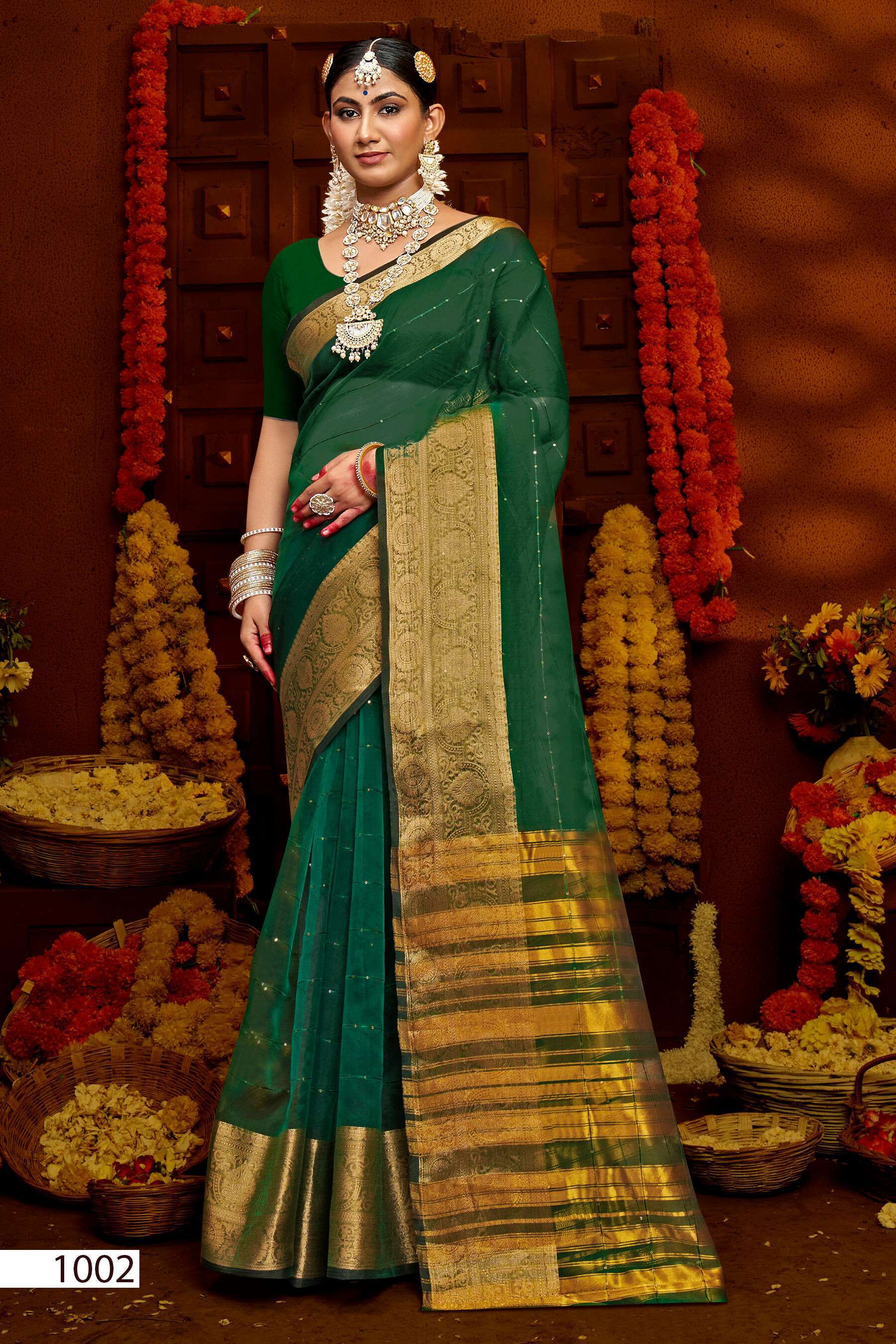 Saroj Niharika Vol - 3 Soft Orgenza Silk Saree manufacturers in Ahmedabad