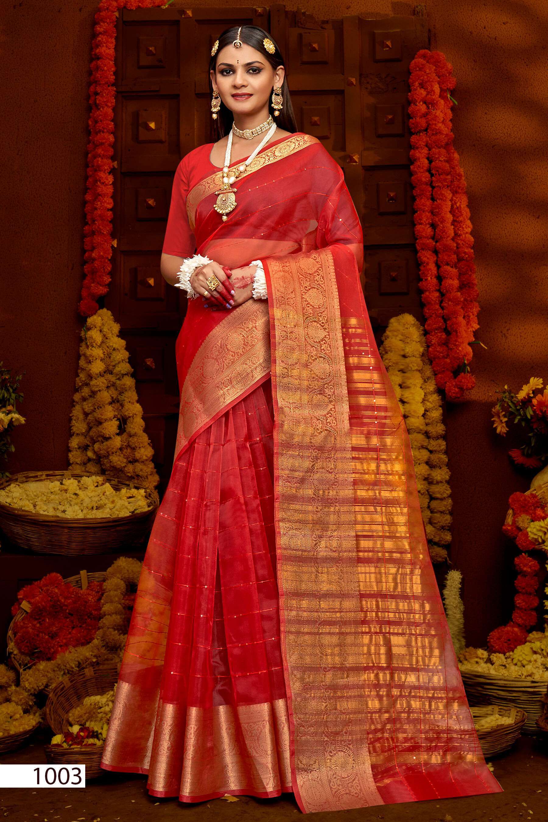 Saroj Niharika Vol - 3 Soft Orgenza Silk Saree manufacturers in Ahmedabad