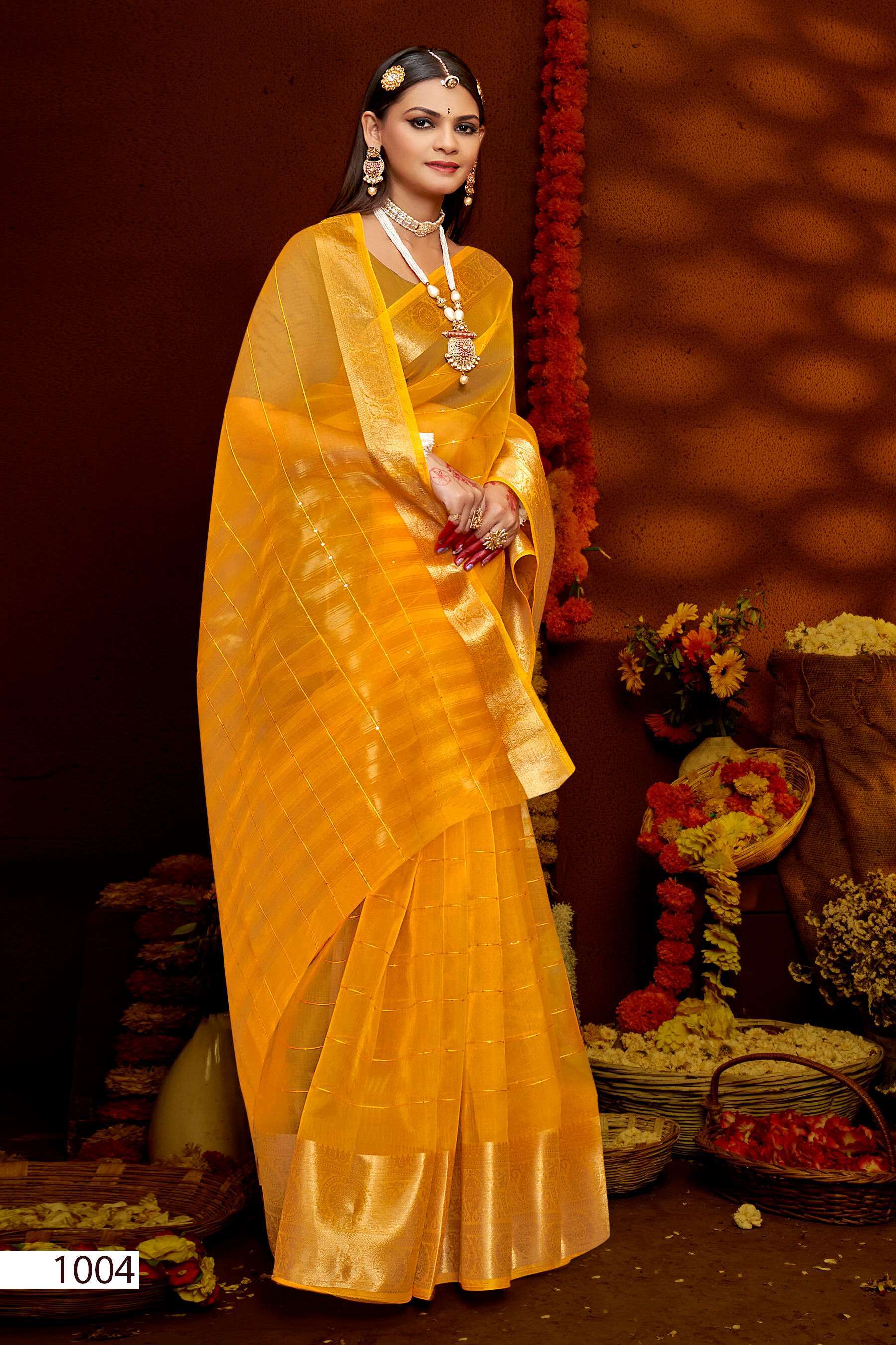Saroj Niharika Vol - 3 Soft Orgenza Silk Saree manufacturers in Ahmedabad