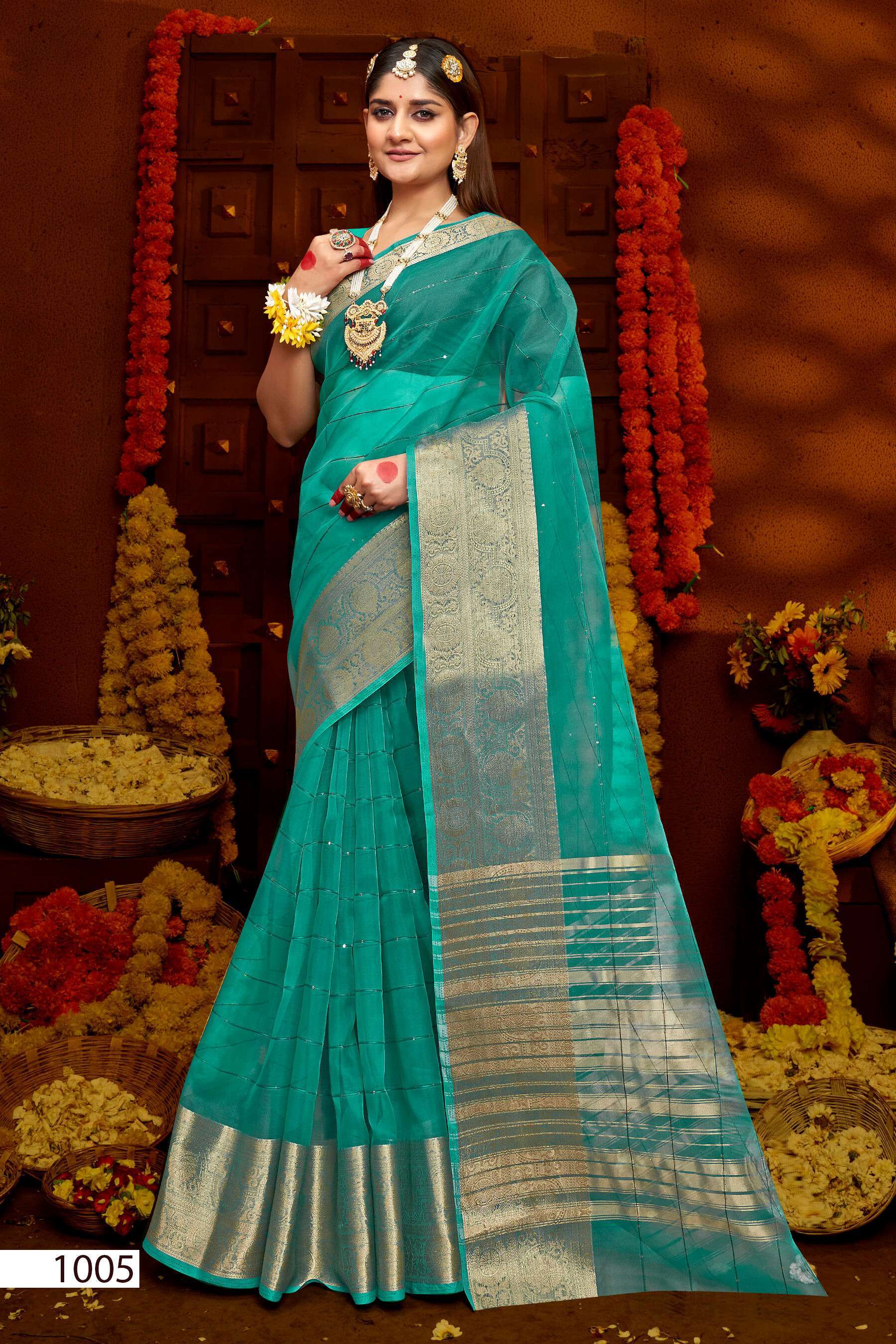 Saroj Niharika Vol - 3 Soft Orgenza Silk Saree manufacturers in Ahmedabad
