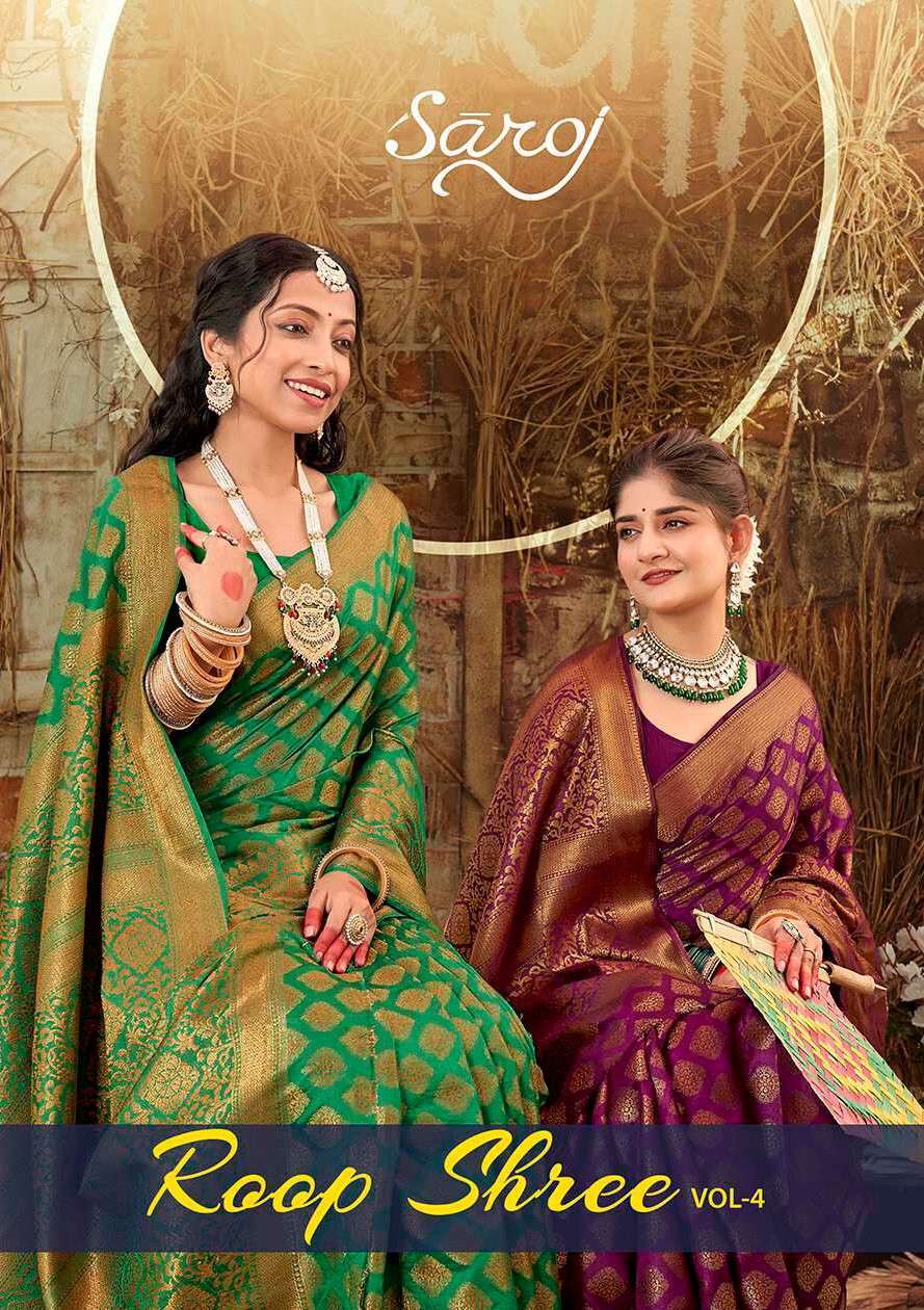 Saroj Roop Shree Vol.4 Soft Dola Silk Designer sarees wholesale in Hyderabad