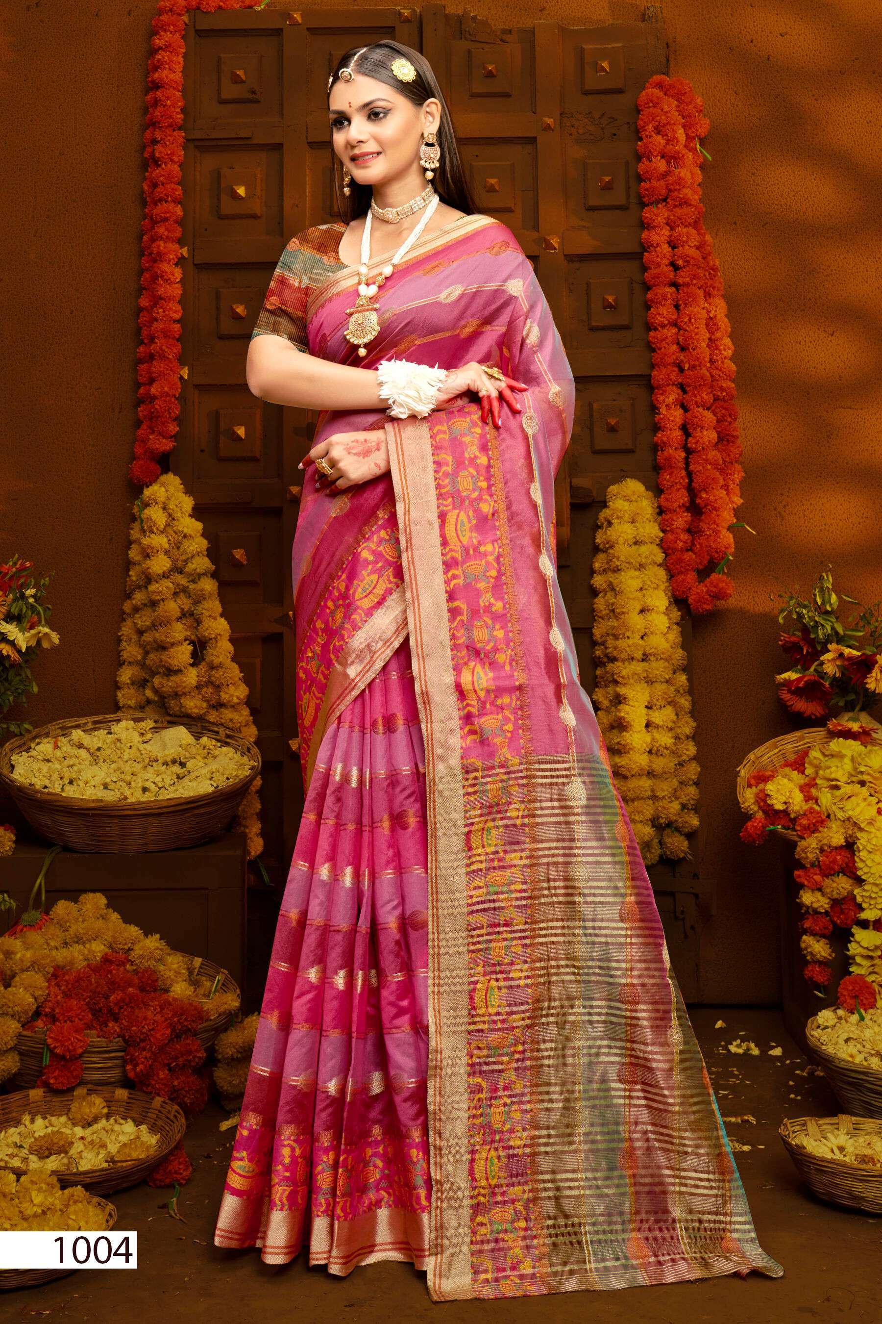 Saroj Sunflower Vol - 3 Soft Orgenza gujarati sarees online