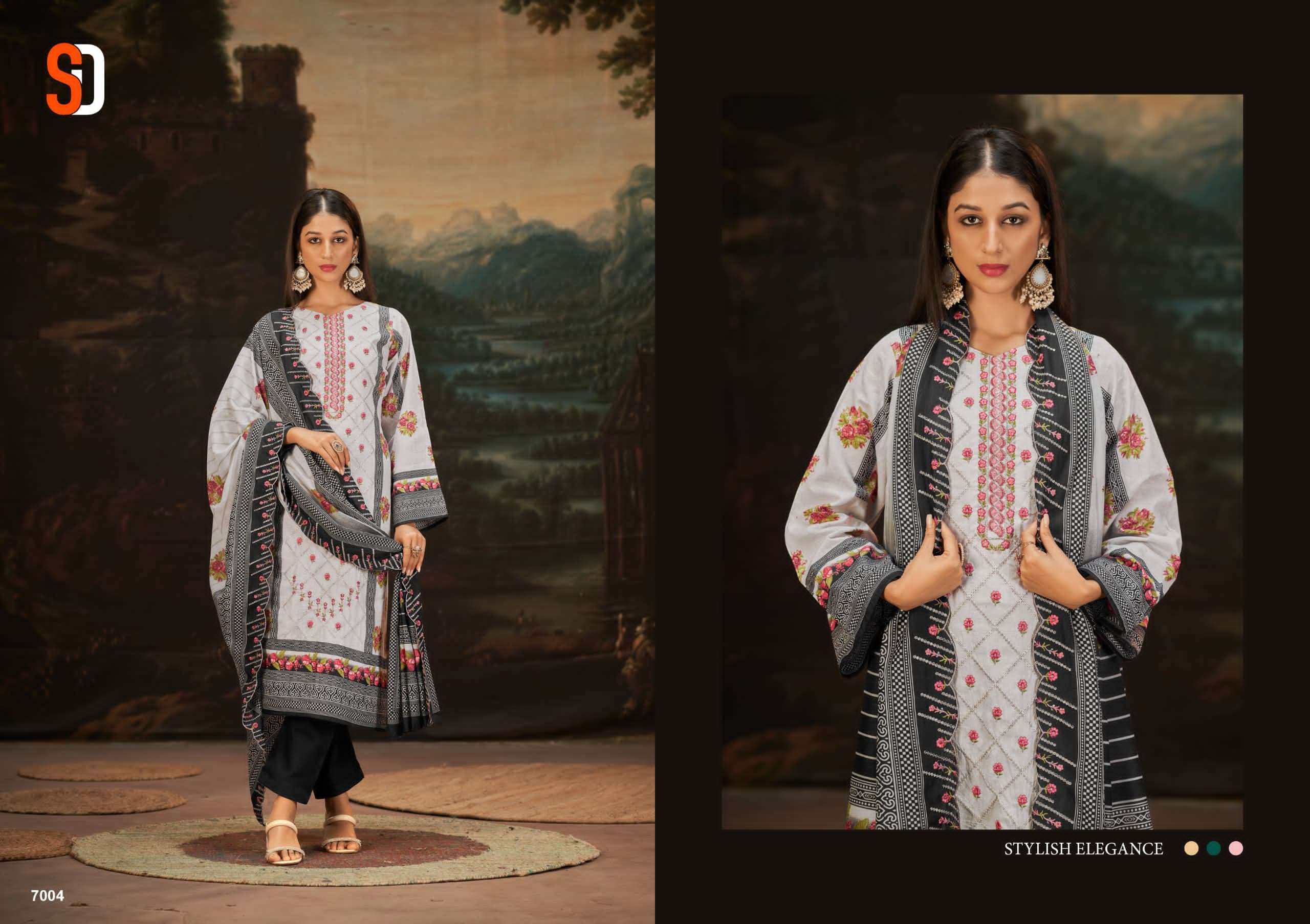 Shraddha Bin Saeed Lawn Collection Vol 7 Nx Salwar suit material wholesale in gandhi nagar