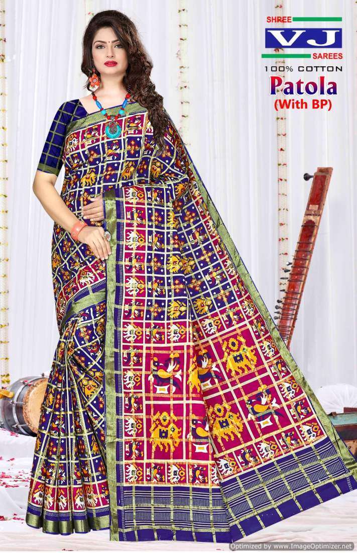 Shree VJ Patola – Cotton Traditional sarees in Ahmedabad