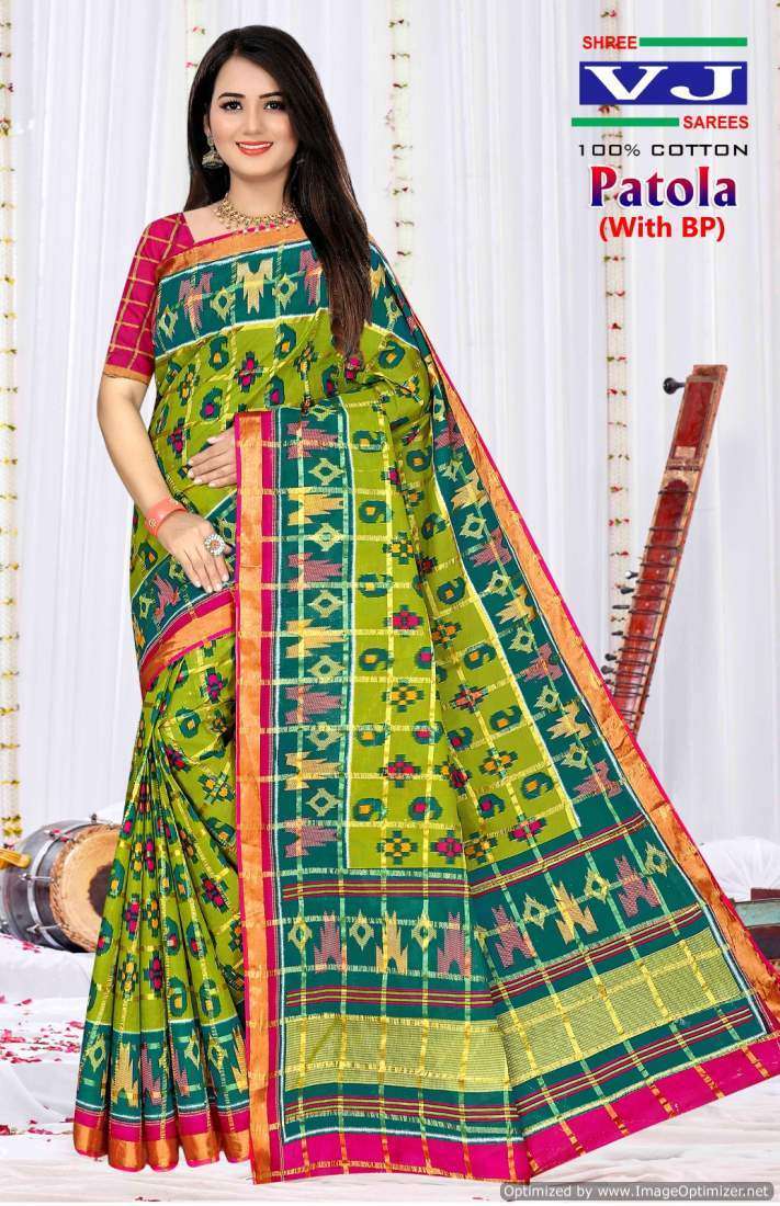 Shree VJ Patola – Cotton Traditional sarees in Ahmedabad