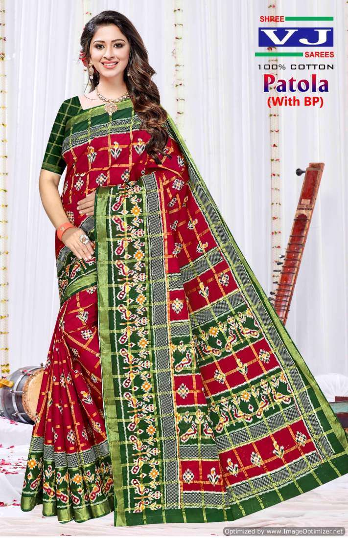 Shree VJ Patola – Cotton Traditional sarees in Ahmedabad