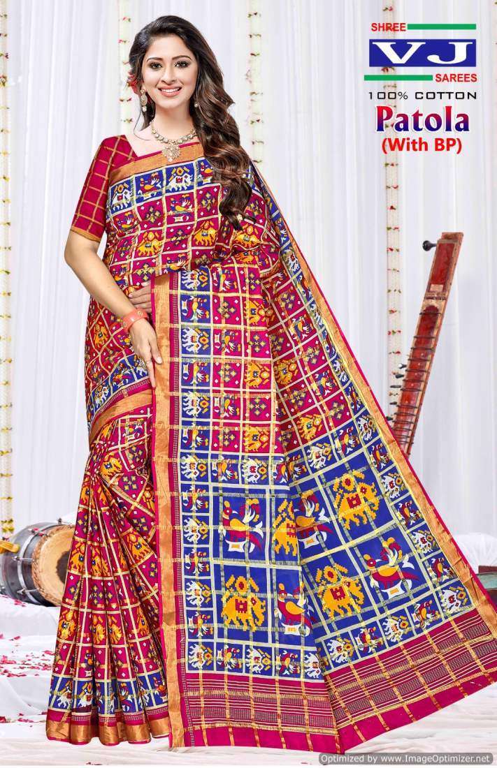 Shree VJ Patola – Cotton Traditional sarees in Ahmedabad