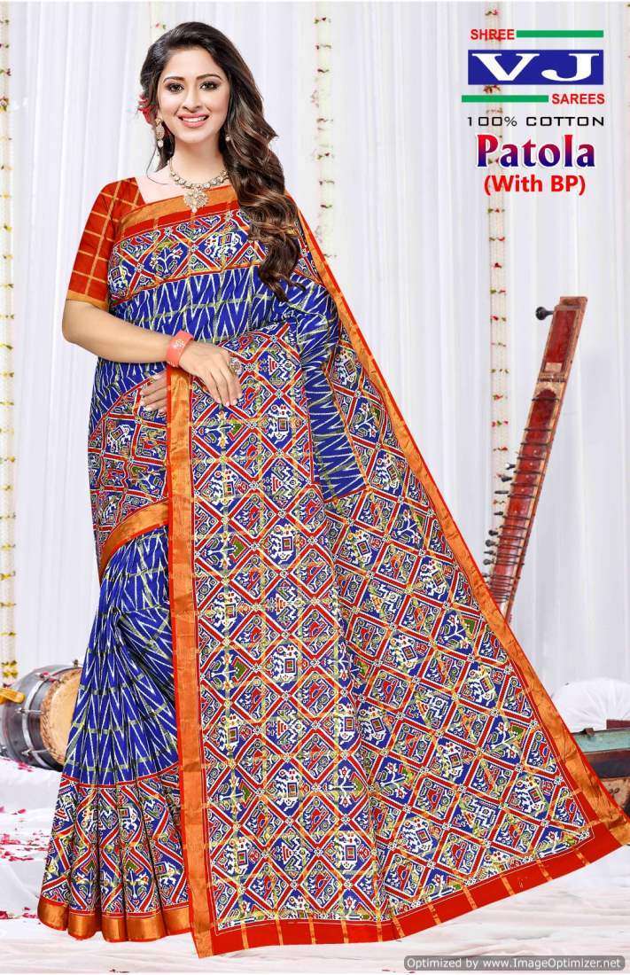 Shree VJ Patola – Cotton Traditional sarees in Ahmedabad