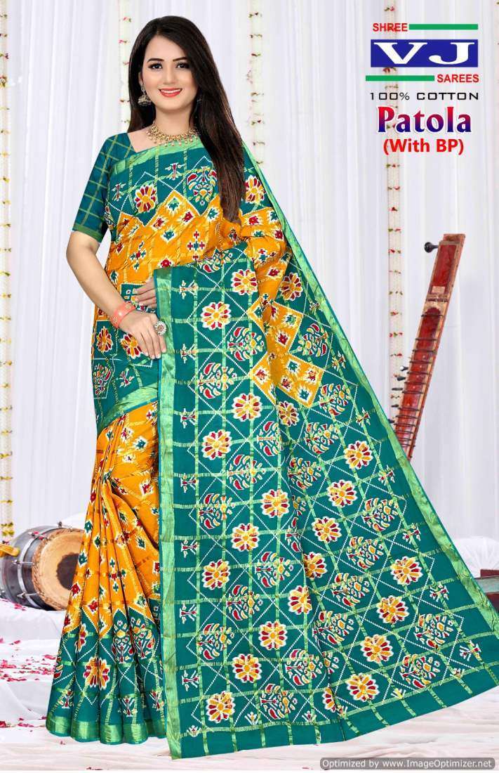 Shree VJ Patola – Cotton Traditional sarees in Ahmedabad