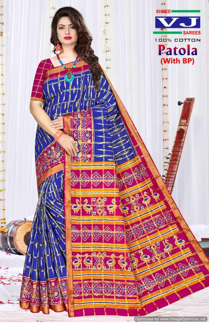 Shree VJ Patola – Cotton Traditional sarees in Ahmedabad
