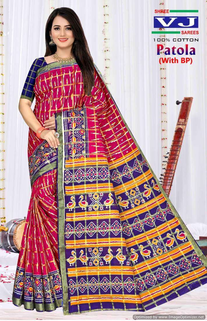 Shree VJ Patola – Cotton Traditional sarees in Ahmedabad