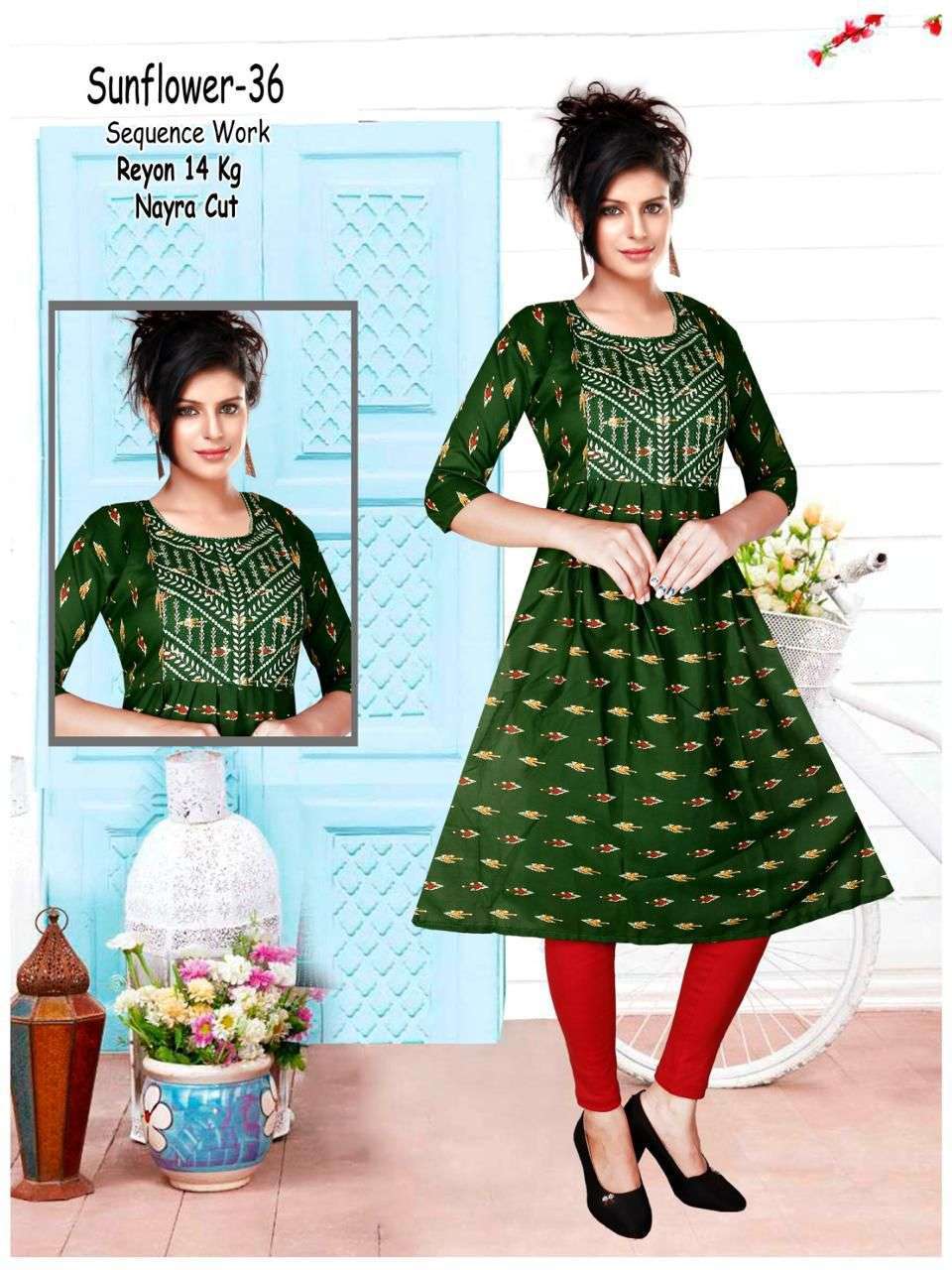 SUNFLOWER  Traditional Kurtis online