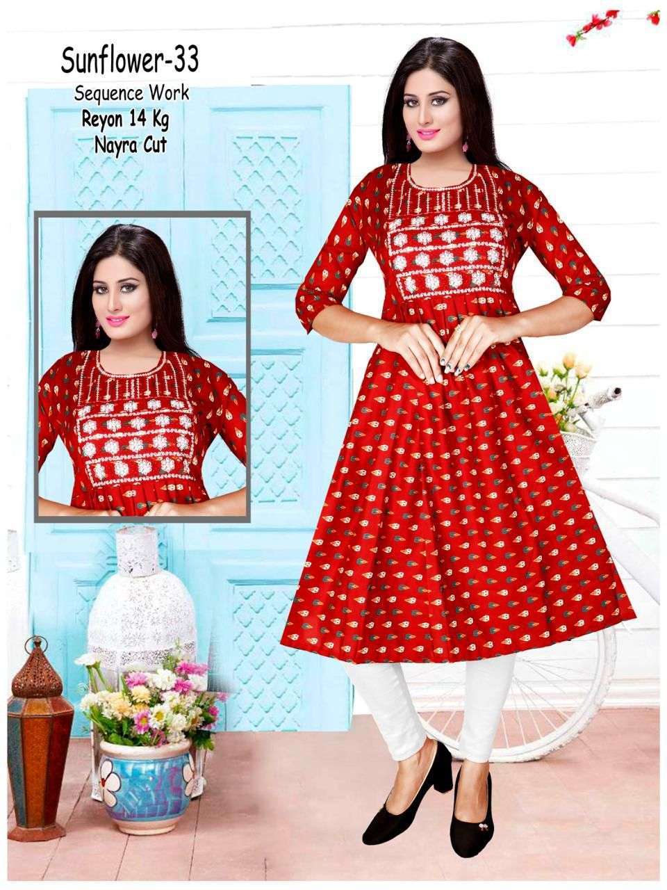 SUNFLOWER  Traditional Kurtis online