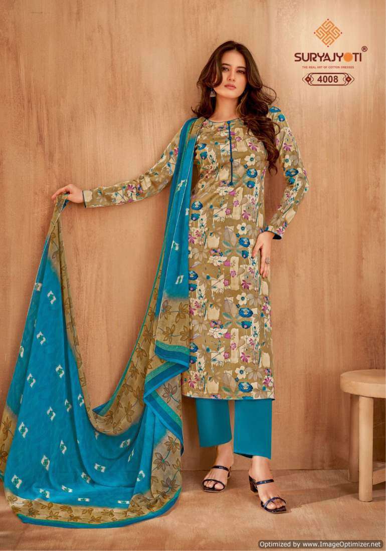 Suryajyoti Naishaa Vol-40 Cotton dress material wholesale