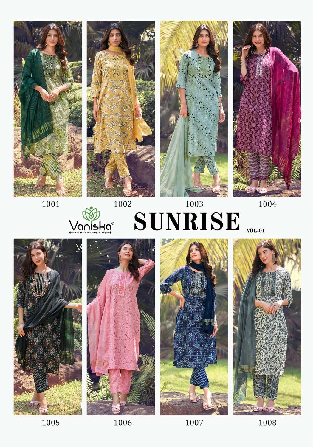 VANISKA SUNRISE VOL.1 Kurti Collection for Summer