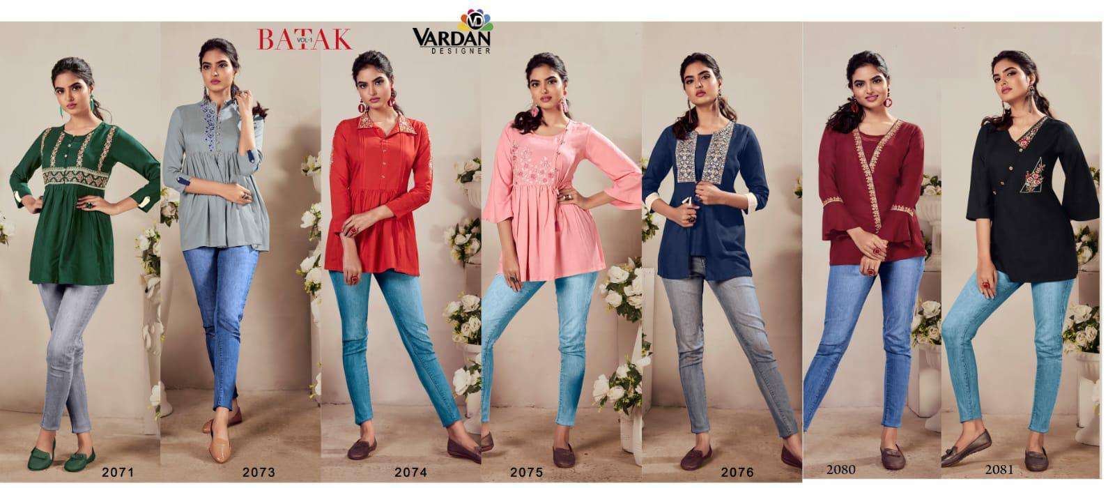 Vardan Designer BATAK- Vol- 1 Kurti market in Hyderabad