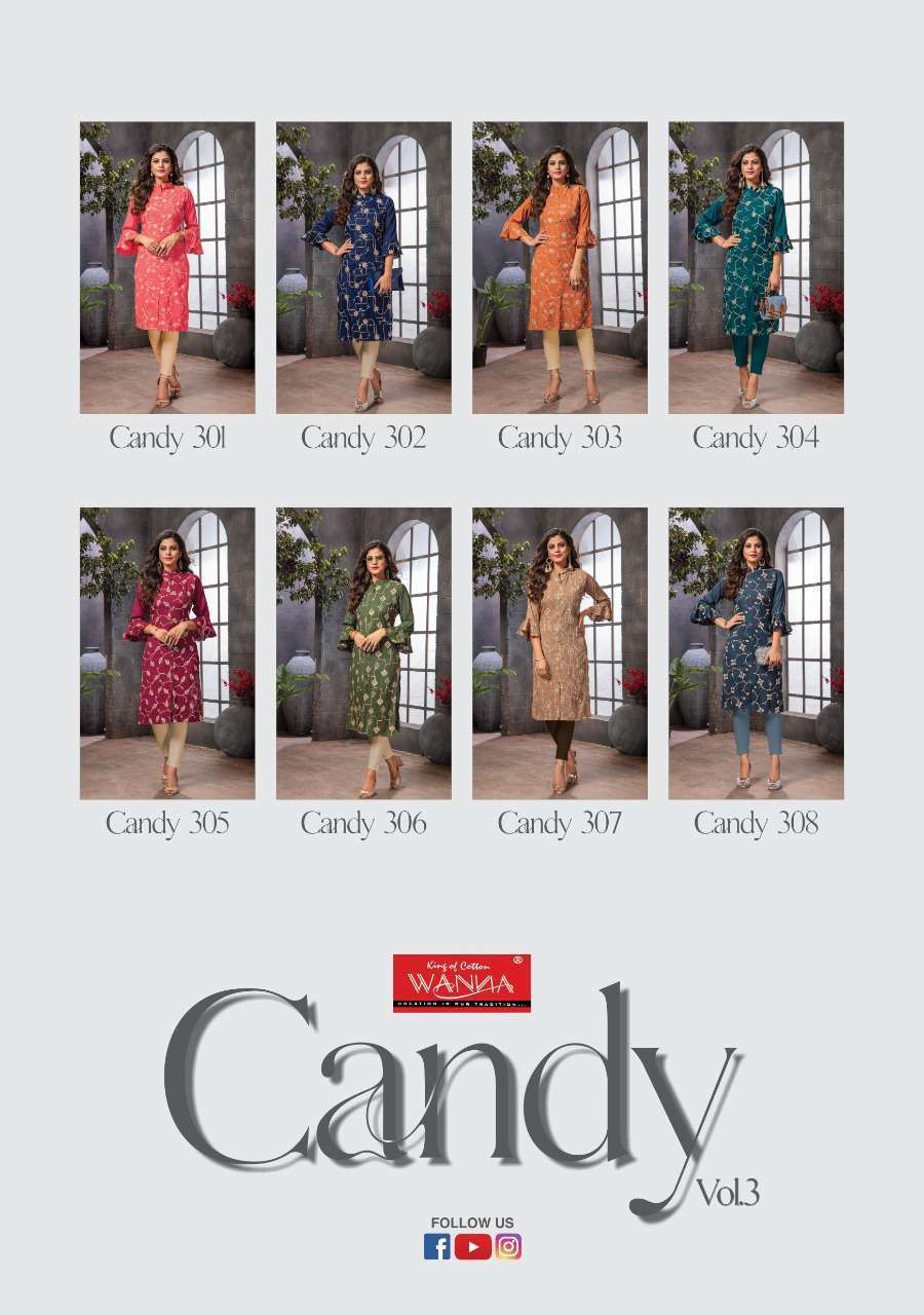 Wanna Candy Vol 3 Kurti wholesale market in Ahmedabad