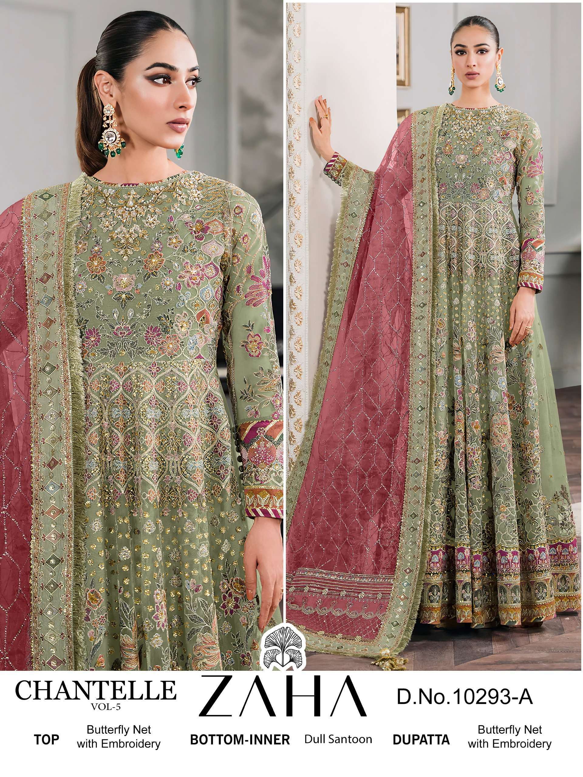 Zaha Chantelle Vol 5 Gandhi nagar fancy salwar kameez wholesale