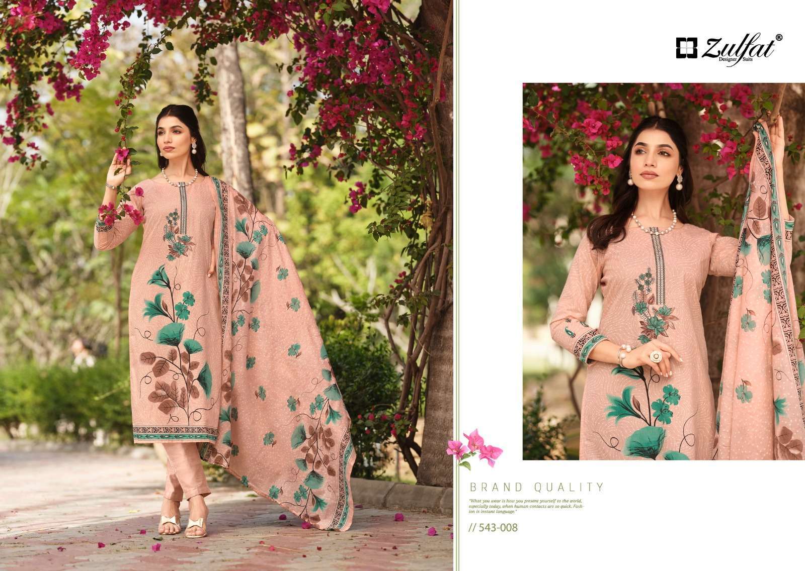 Zulfat Florence 543 Cotton Printed Dress material suppliers