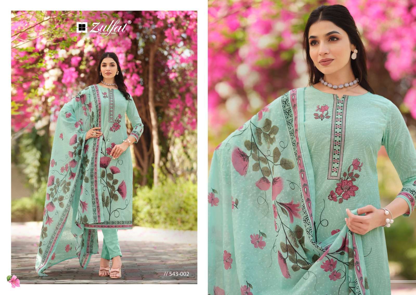 Zulfat Florence 543 Cotton Printed Dress material suppliers