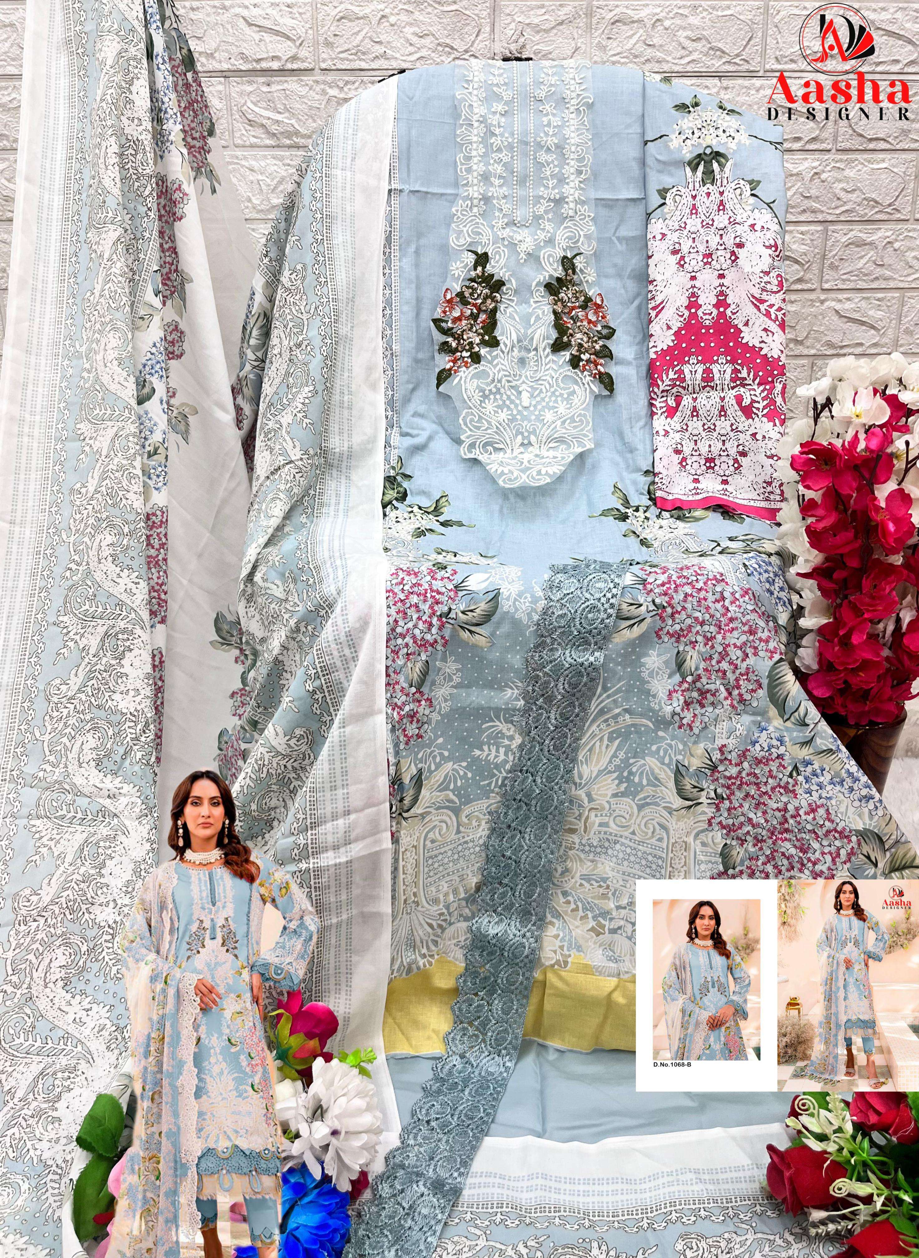 Aasha Needle Wonder Vol 7 Cotton Dupatta Indian Pakistani suits online