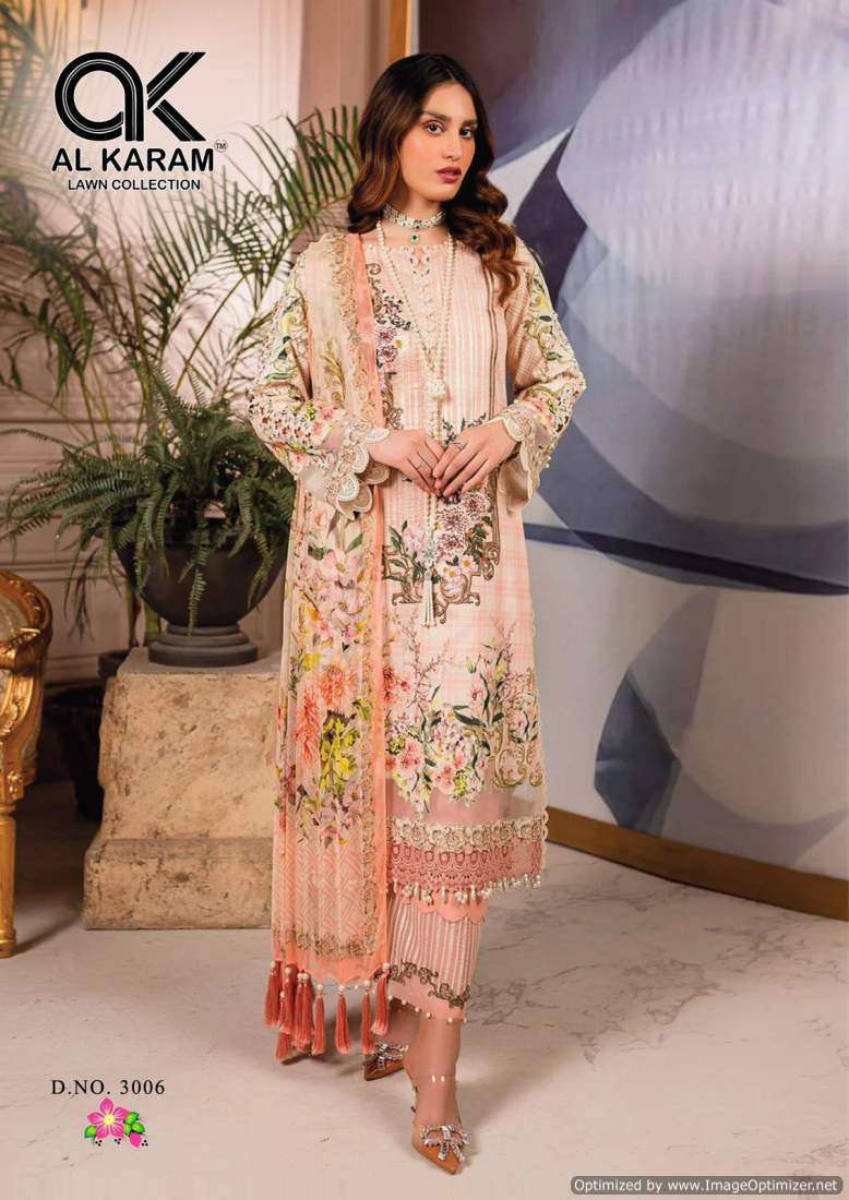 Al Karam Florence Vol 3 Cotton Ladies dress material wholesale Mumbai