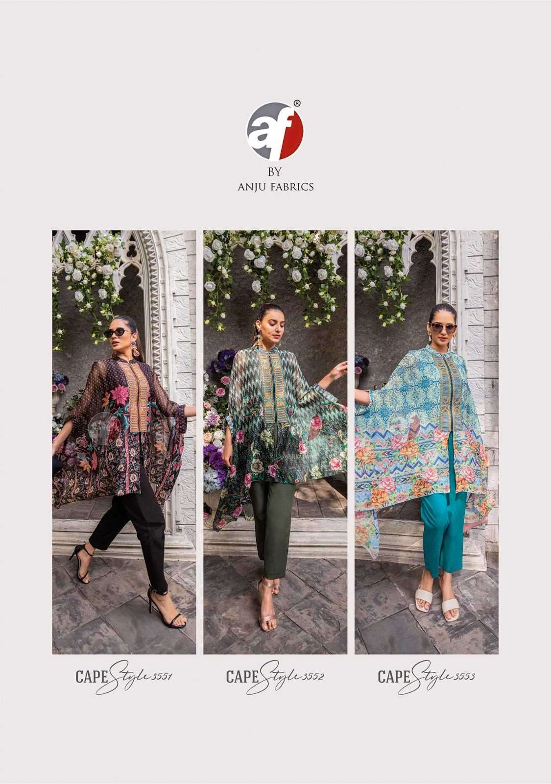 Anju Fabrics Cape Style Kurti manufacturers in Kolkata