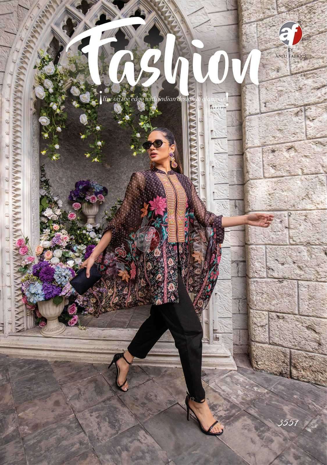 Anju Fabrics Cape Style Kurti manufacturers in Kolkata