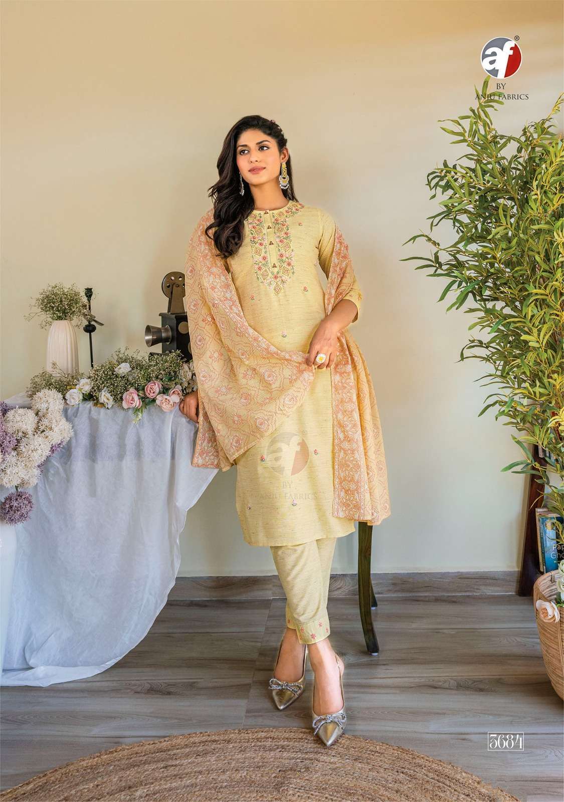 Anju Fabrics Cotton Crush Vol -3 Anarkali Kurtis in Bangalore