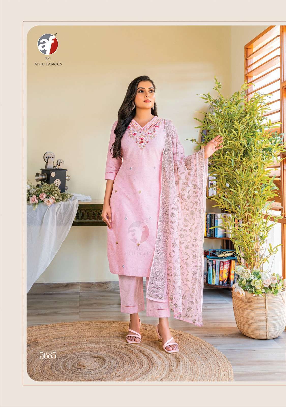 Anju Fabrics Cotton Crush Vol -3 Anarkali Kurtis in Bangalore