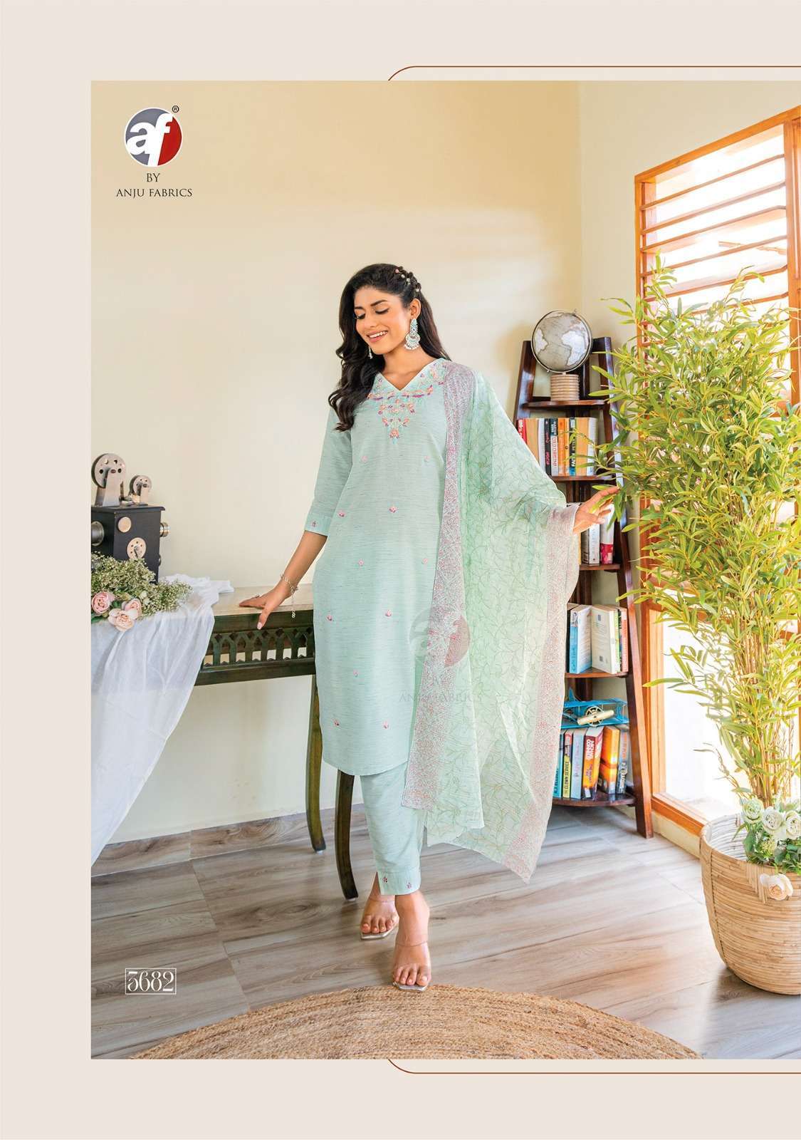 Anju Fabrics Cotton Crush Vol -3 Anarkali Kurtis in Bangalore