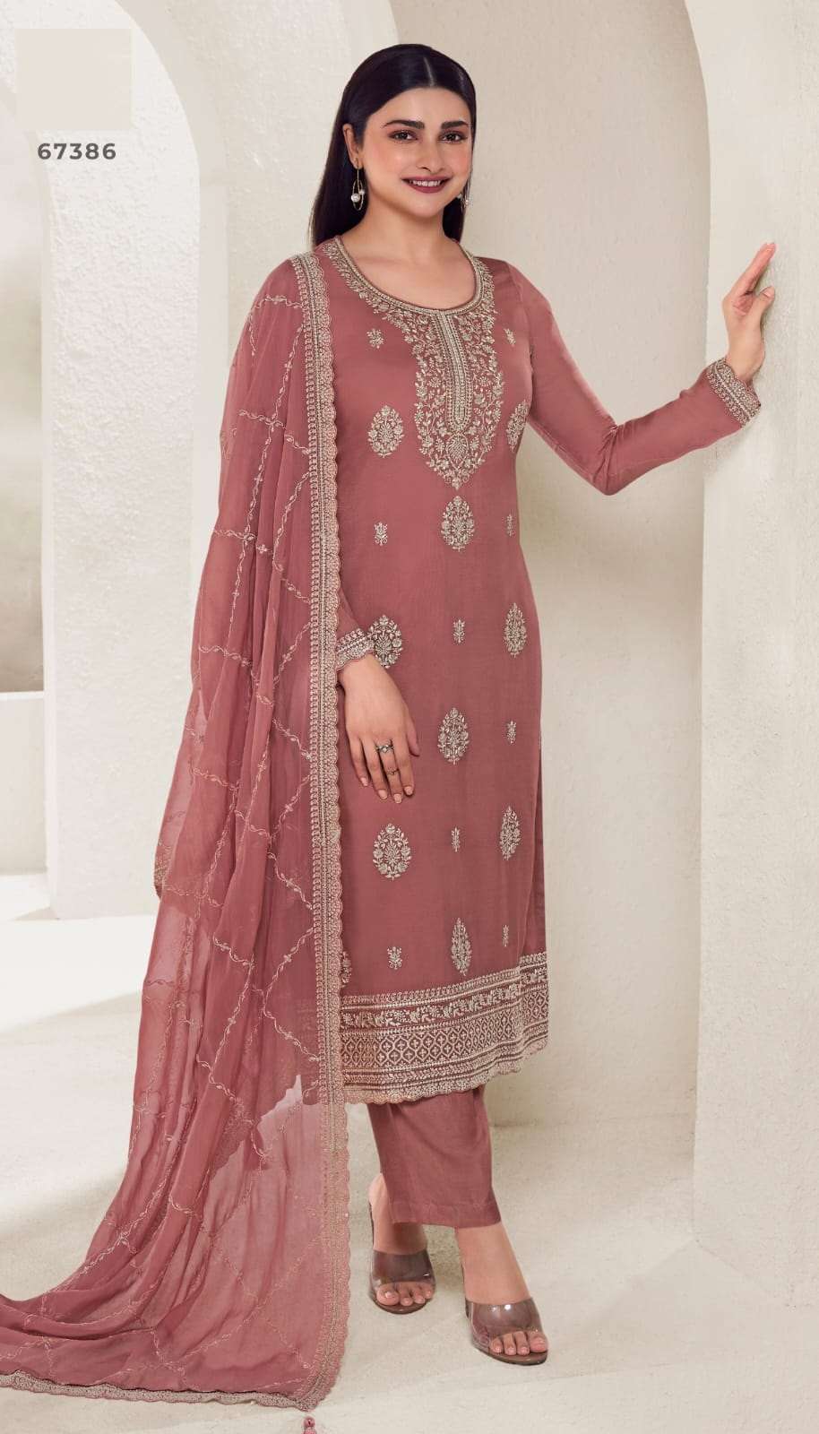 Chakori 67381 To 67386 Organza Embroidery Traditional Salwar Kameez