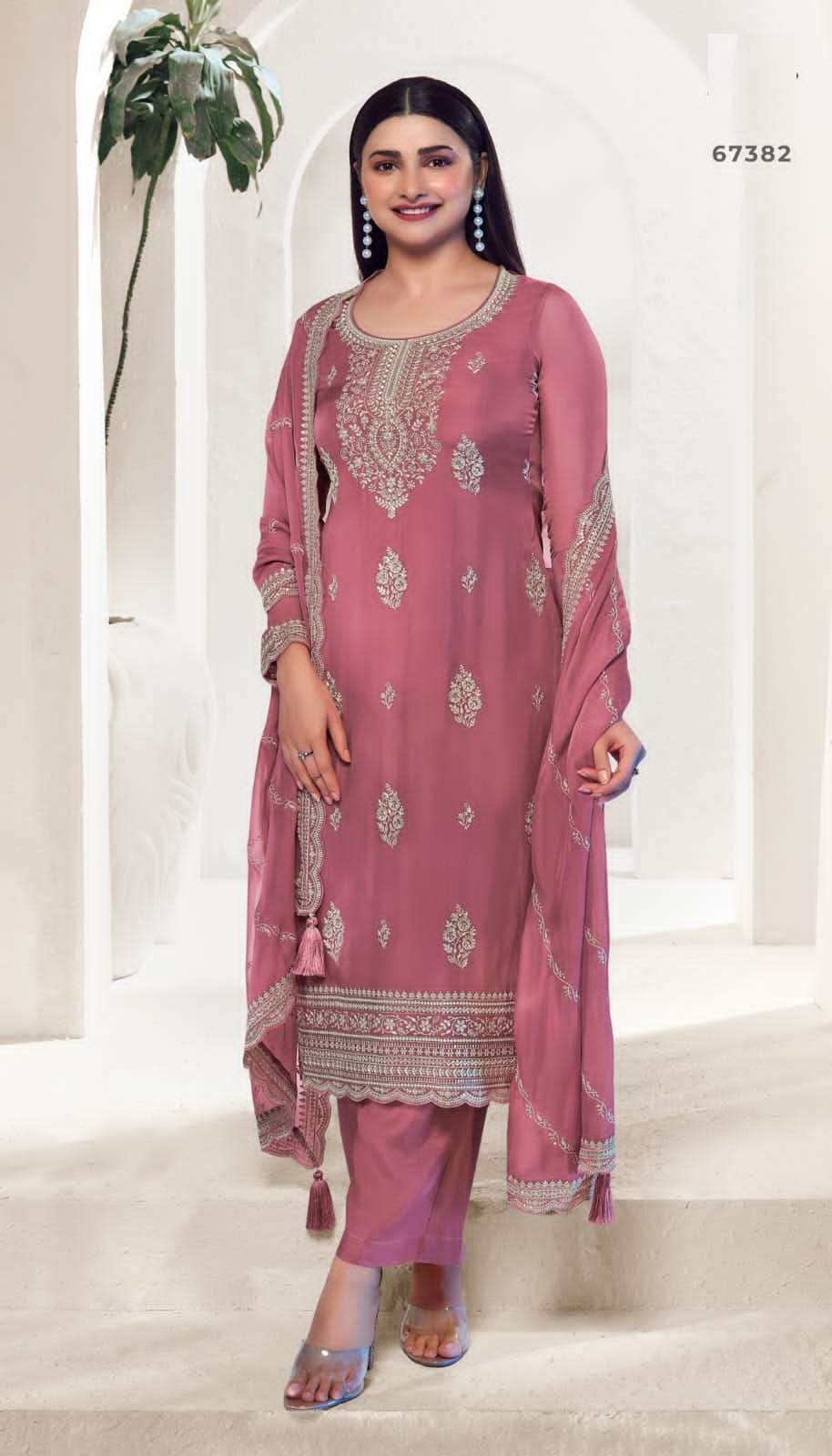 Chakori 67381 To 67386 Organza Embroidery Traditional Salwar Kameez