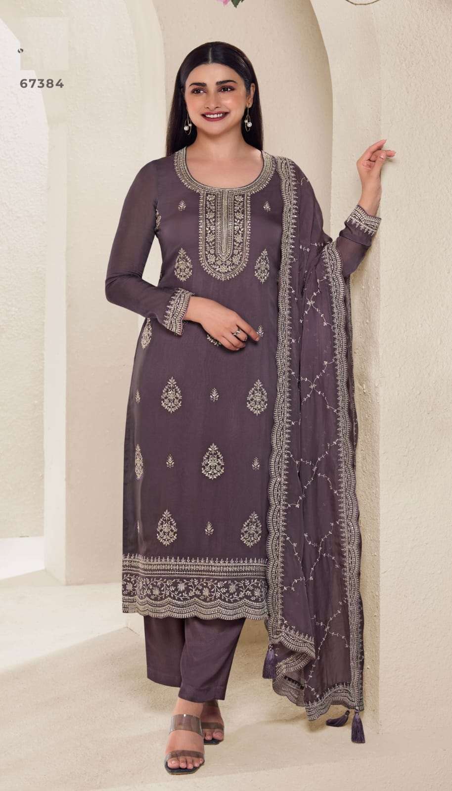 Chakori 67381 To 67386 Organza Embroidery Traditional Salwar Kameez
